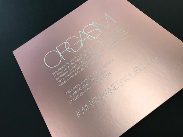 letterpress metallic pink paper promo card.jpg