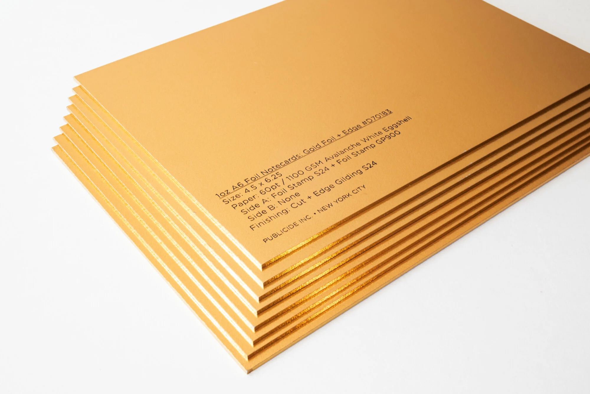 1oz Gold Notecards