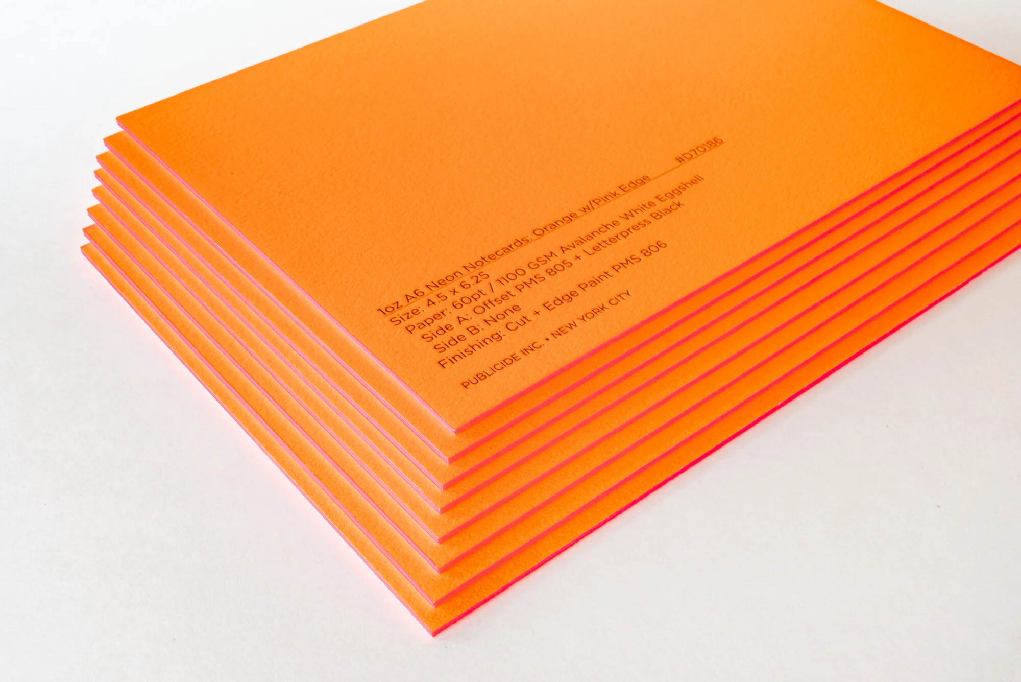 1oz Fluorescent Notecards