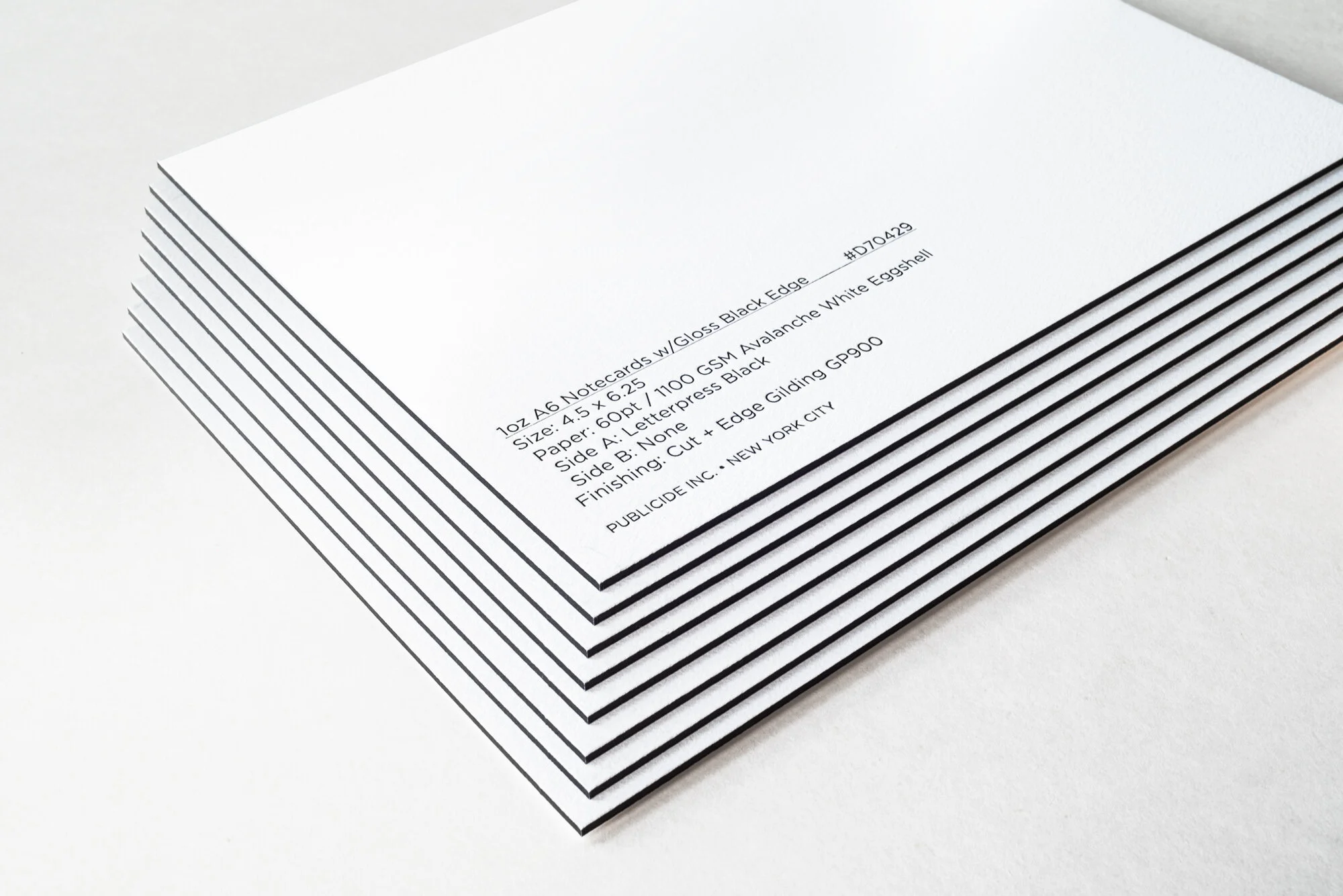 1oz White Notecards