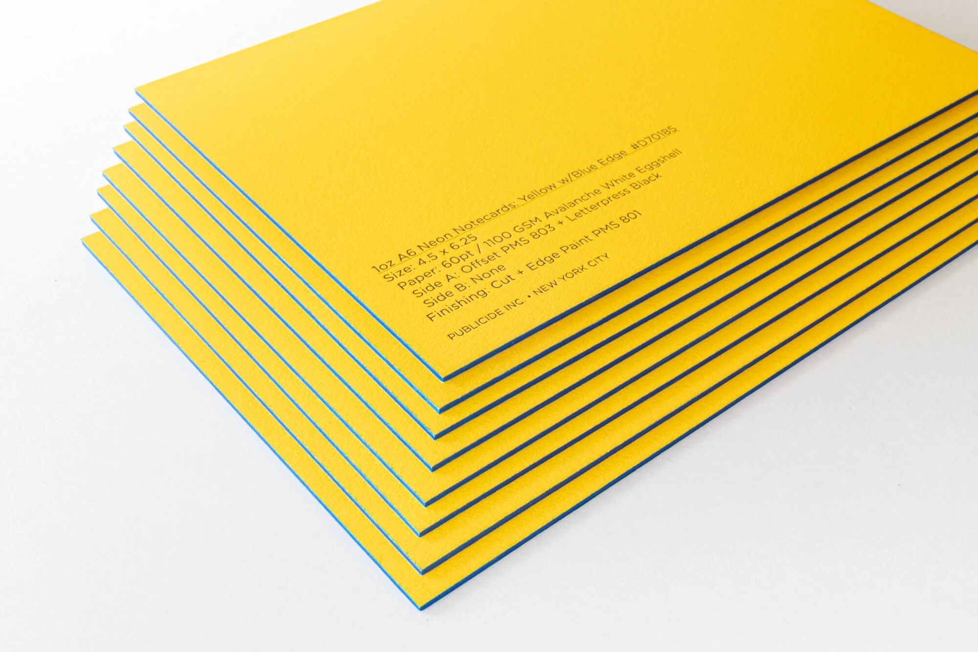 1oz Safety Yellow Notecards