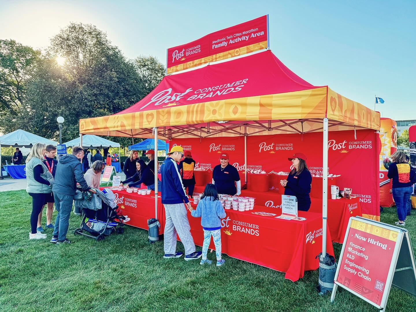 We&rsquo;re grateful for our amazing partners at Post Consumer Brands. We had a blast producing their Twin Cities Marathon Title Partner sponsorship activation- connecting with the community, sampling, and spreading the word about the great career op
