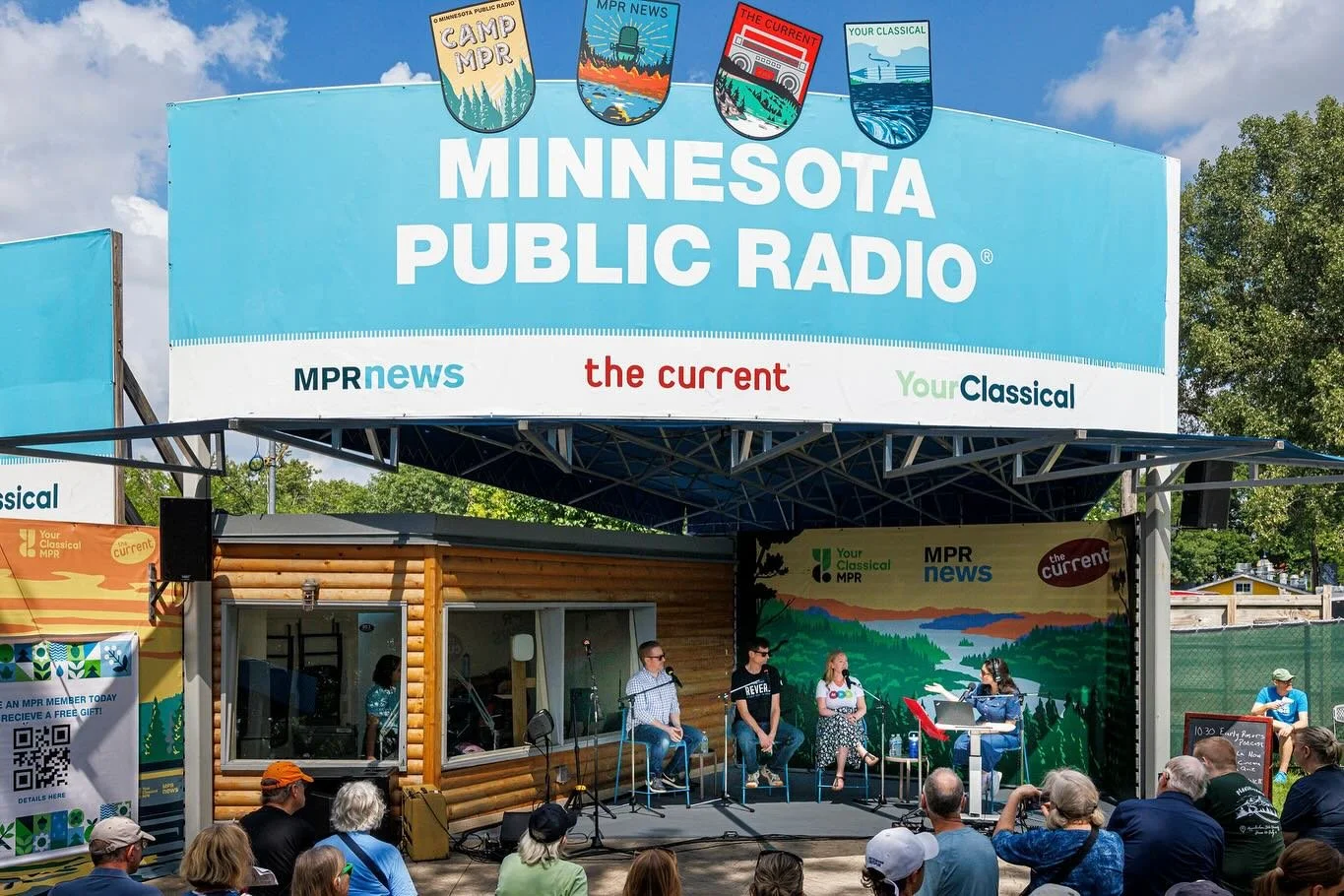 We love when creativity and community meet. This summer we partnered with Minnesota Public Radio to help shape their State Fair presence- creating a welcoming space for fairgoers to connect with music, storytelling, and the spirit of public radio. MP
