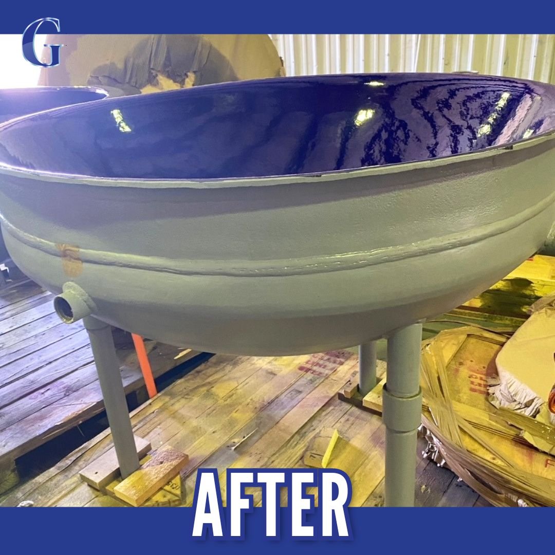 Reglassing an Evaporator Dish in Glasslined Manufacturing