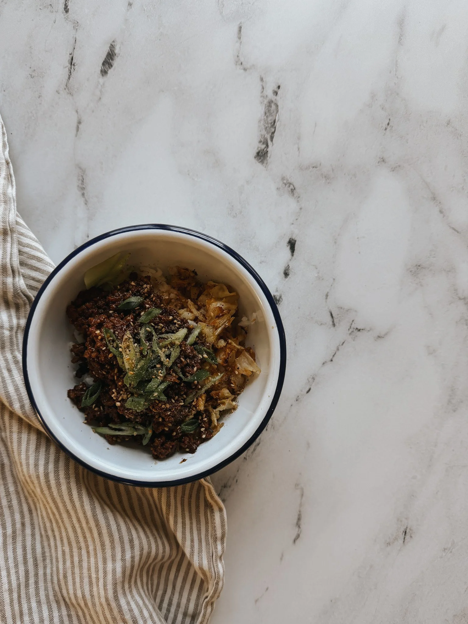 Take-out Style Beef with Caramelized Cabbage