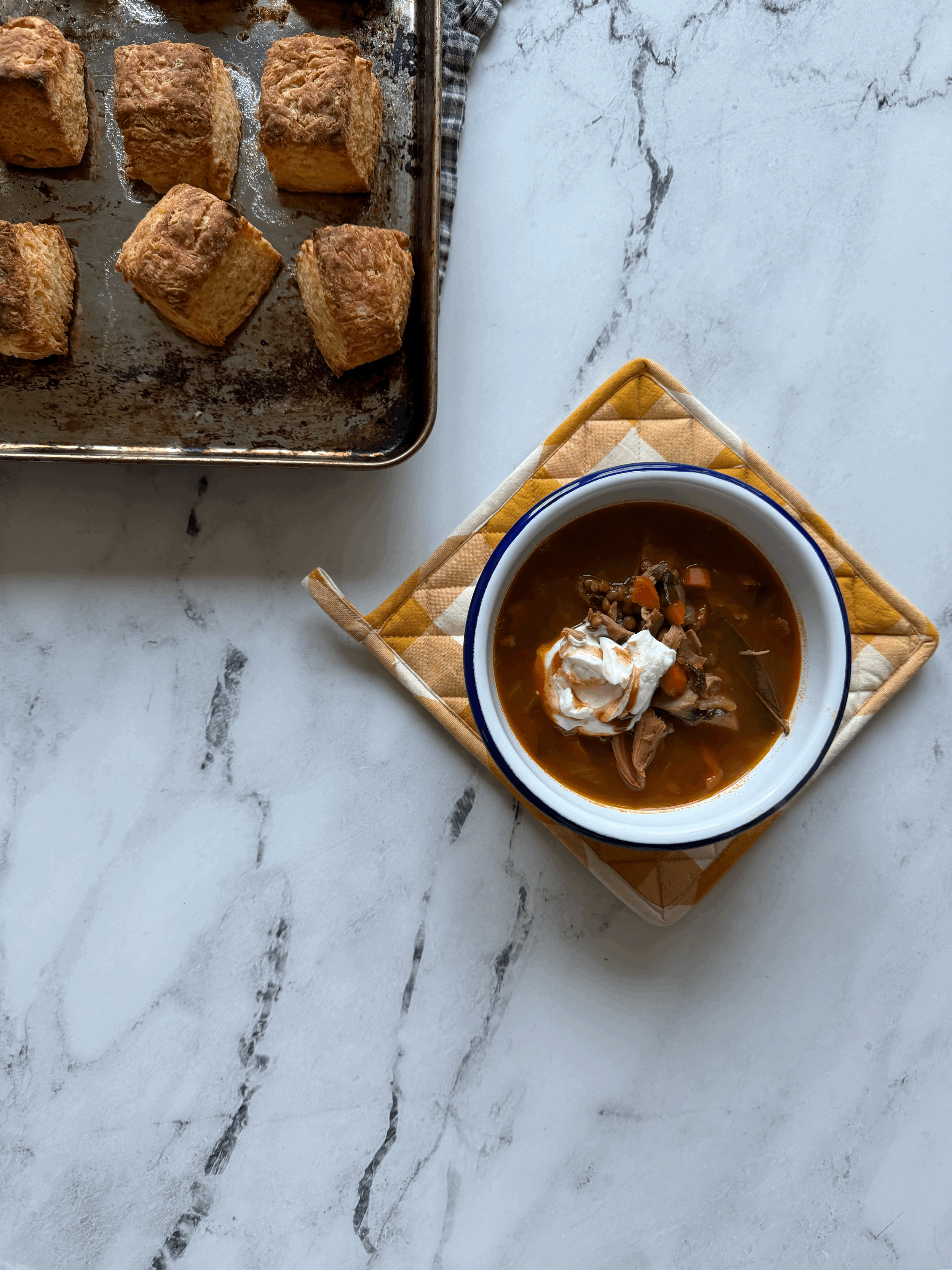 Flaky Yogurt Biscuits