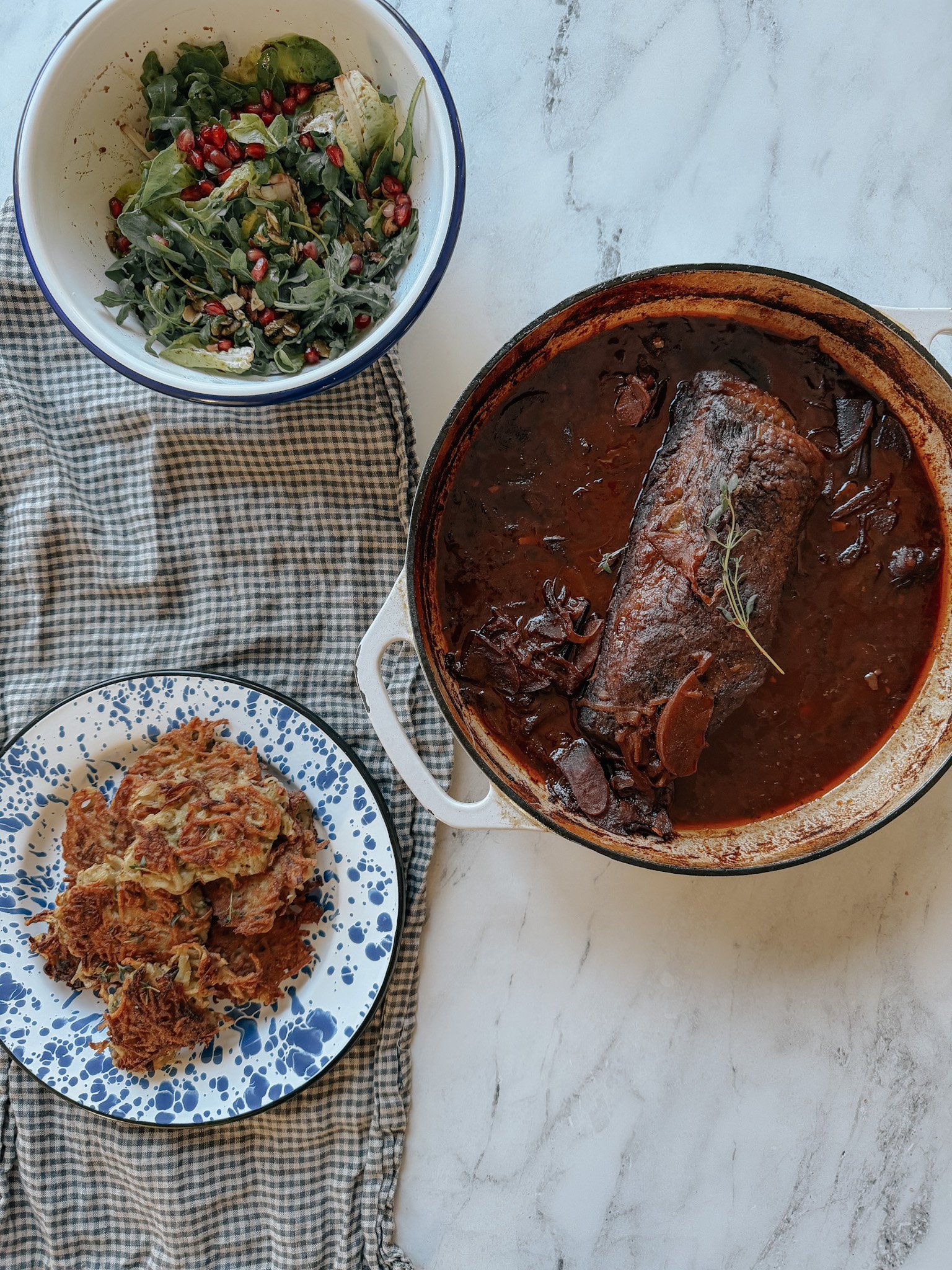 Braised Brisket with Apples &amp; Onions