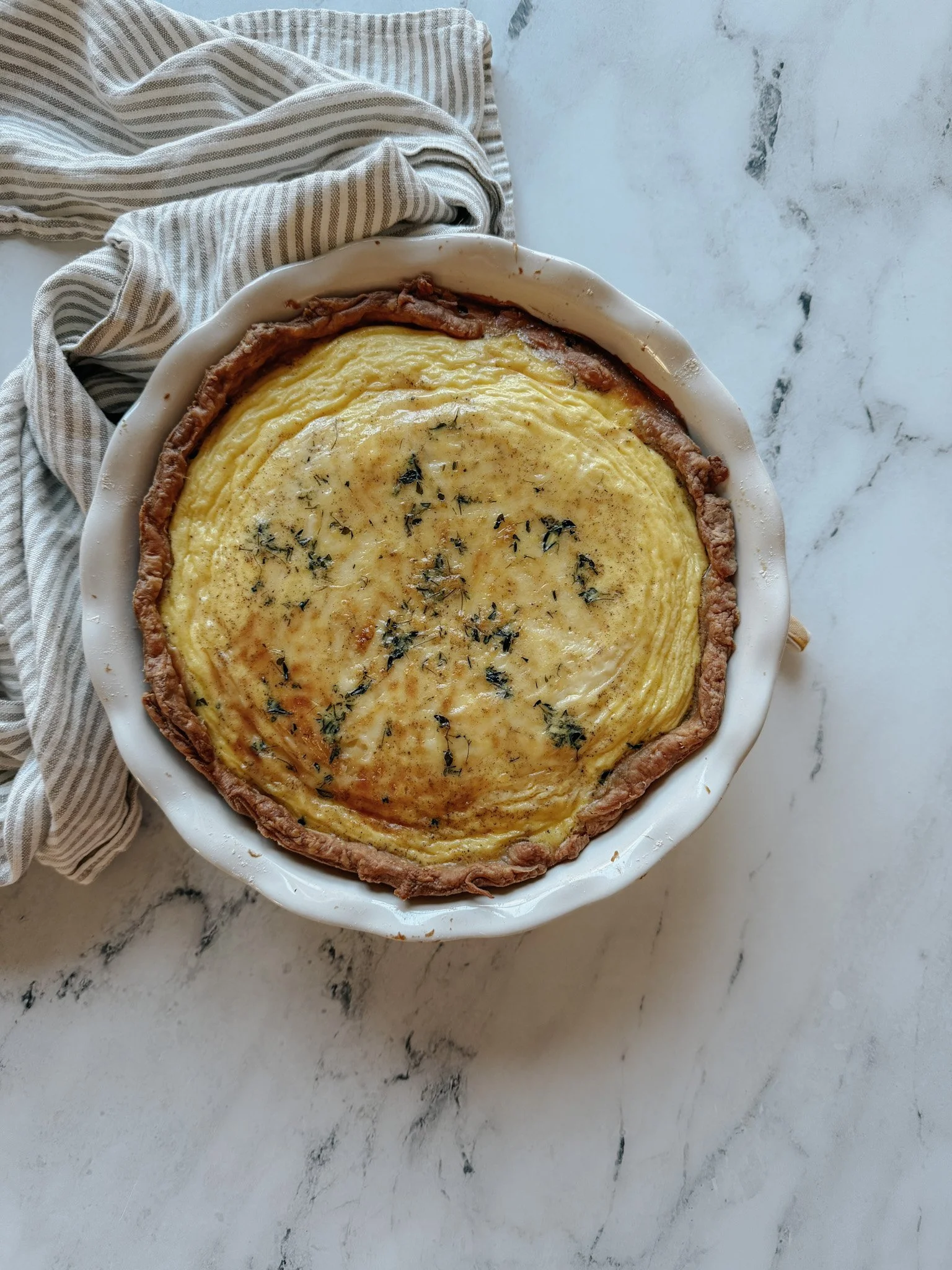 A Quiche for Christmas Brunch