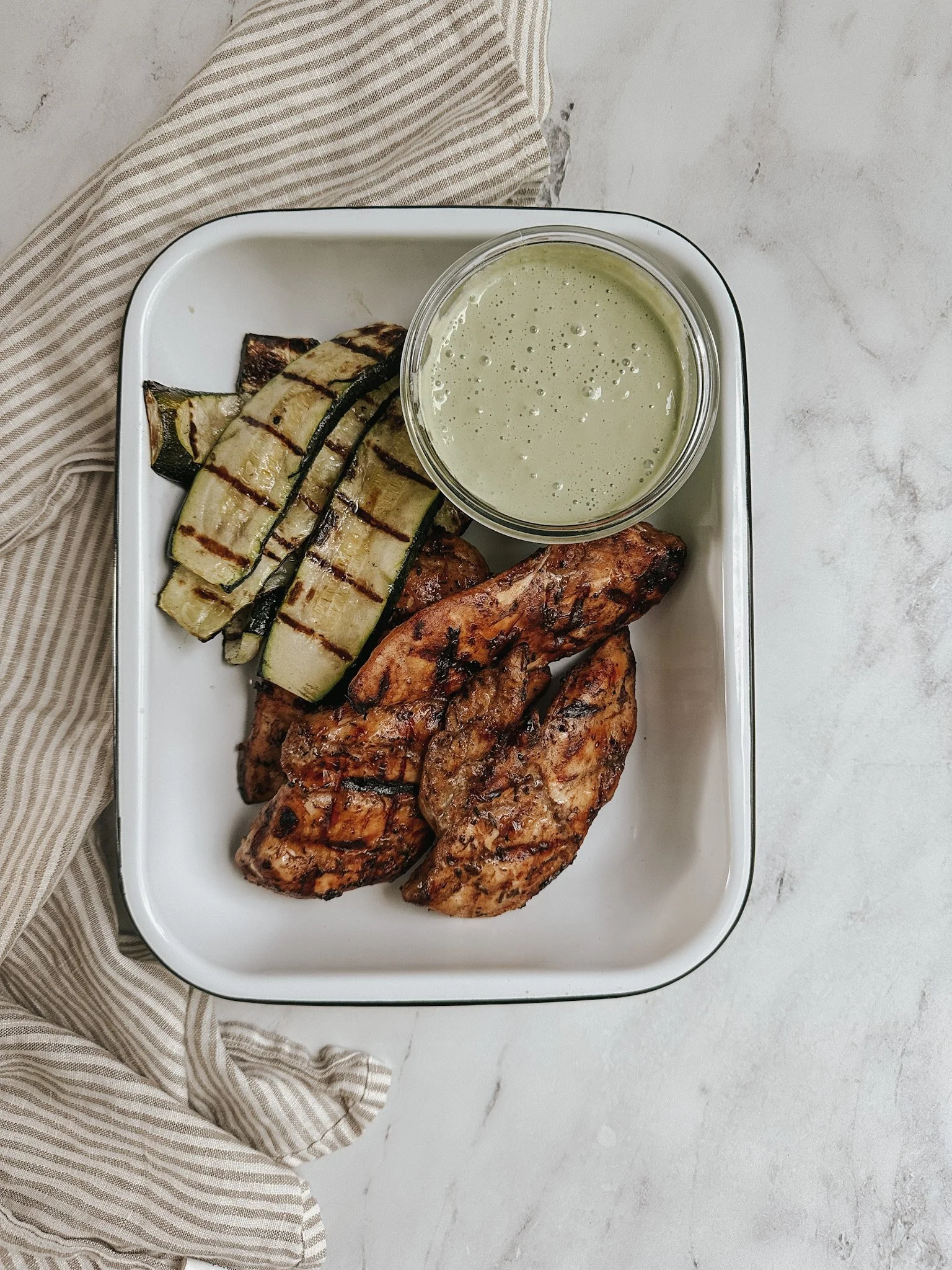 Grilled Balsamic Chicken &amp; Summer Veg