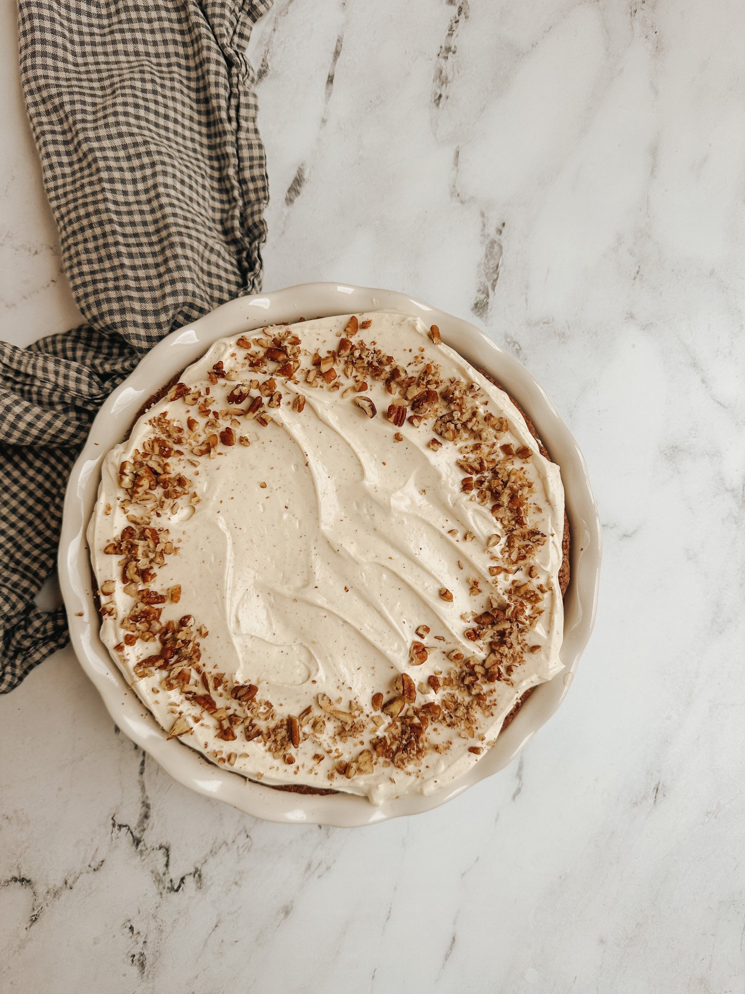 Rustic Carrot Cake with Maple Frosting