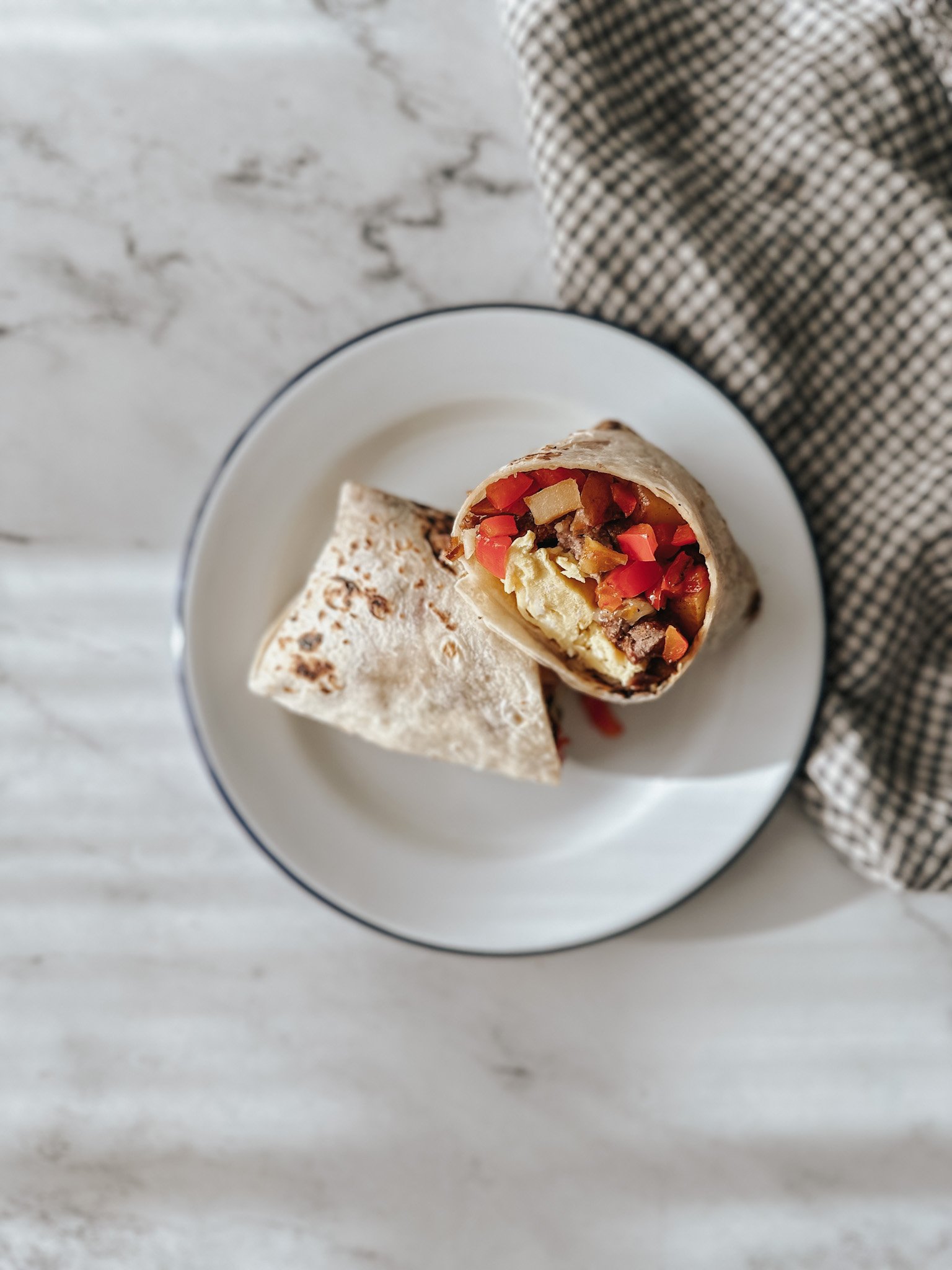 A Hearty Breakfast Burrito