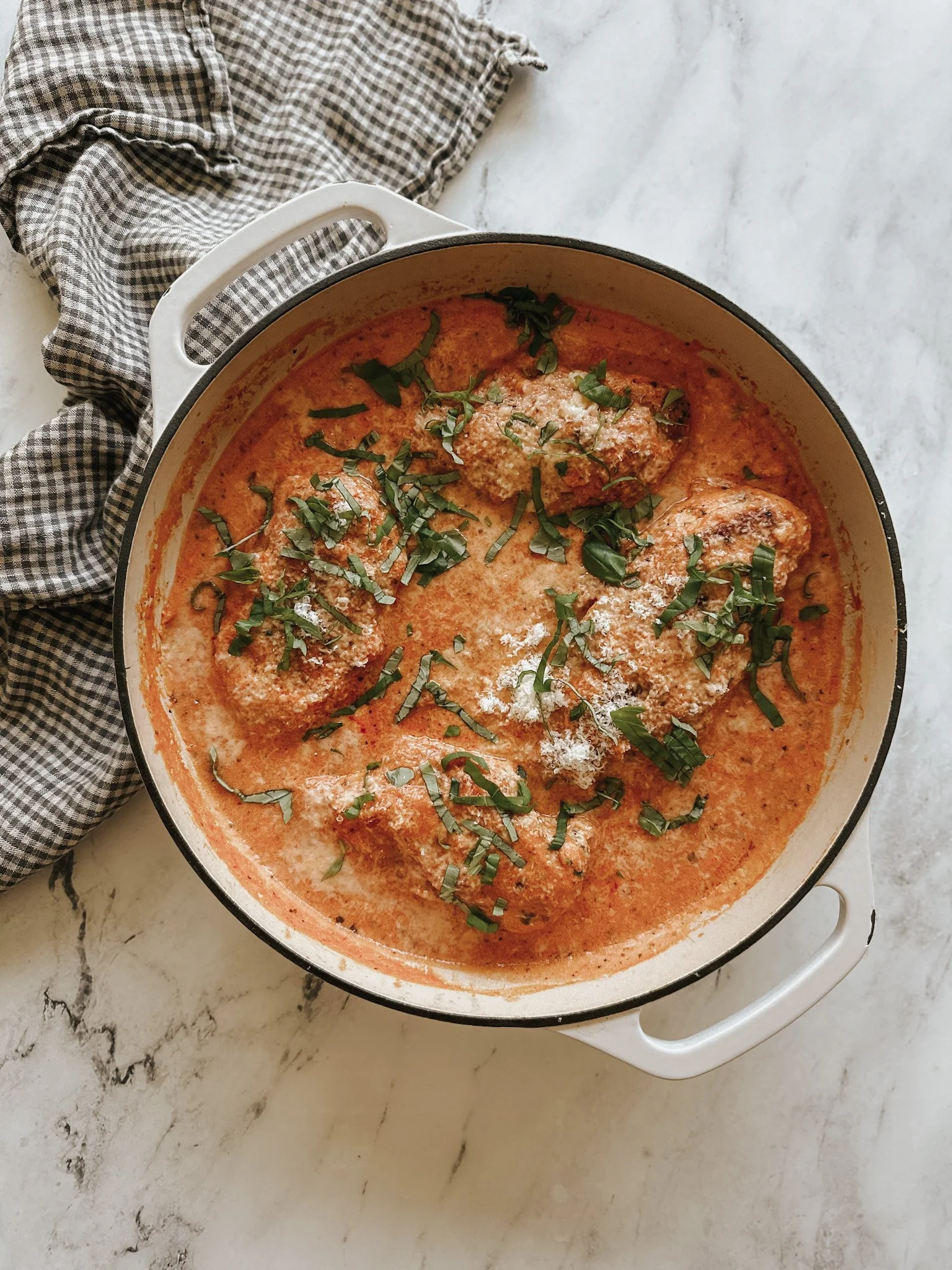 Creamy Tomato Chicken Pasta Bowl