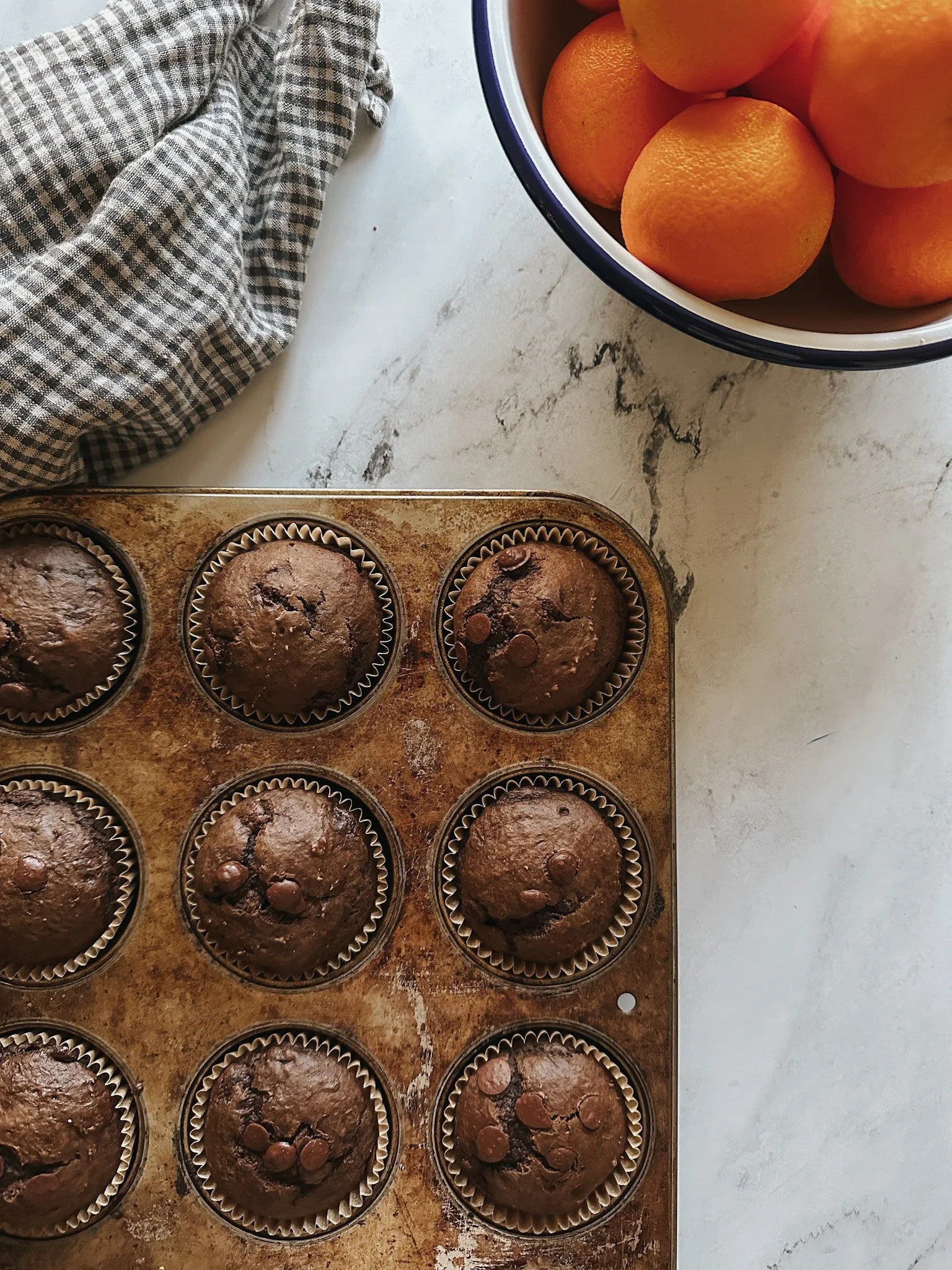 Double Chocolate Banana Muffins