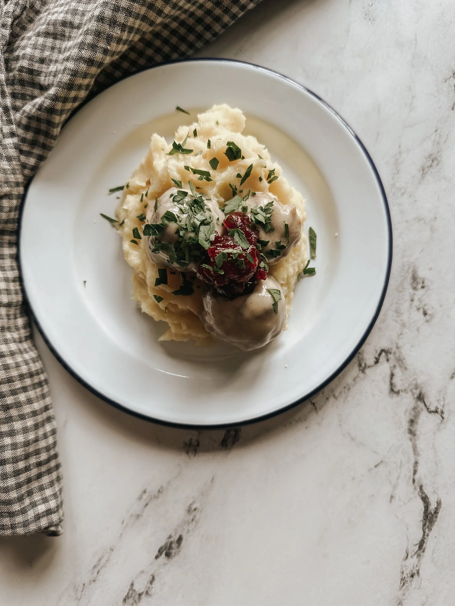 Swedish Meatballs with Creamy Parsnip Mash