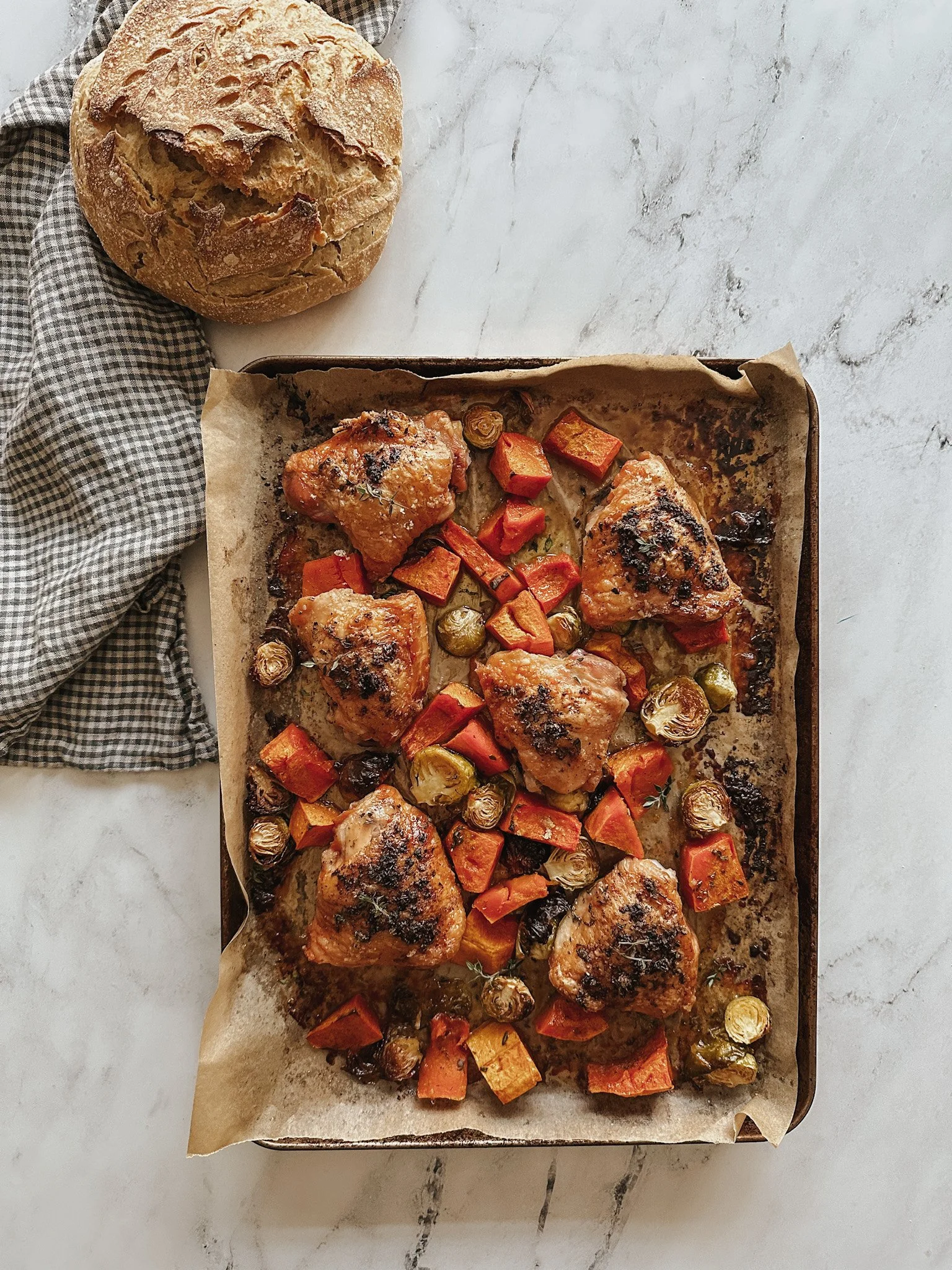 Maple Roasted Chicken with Roasted Winter Veg