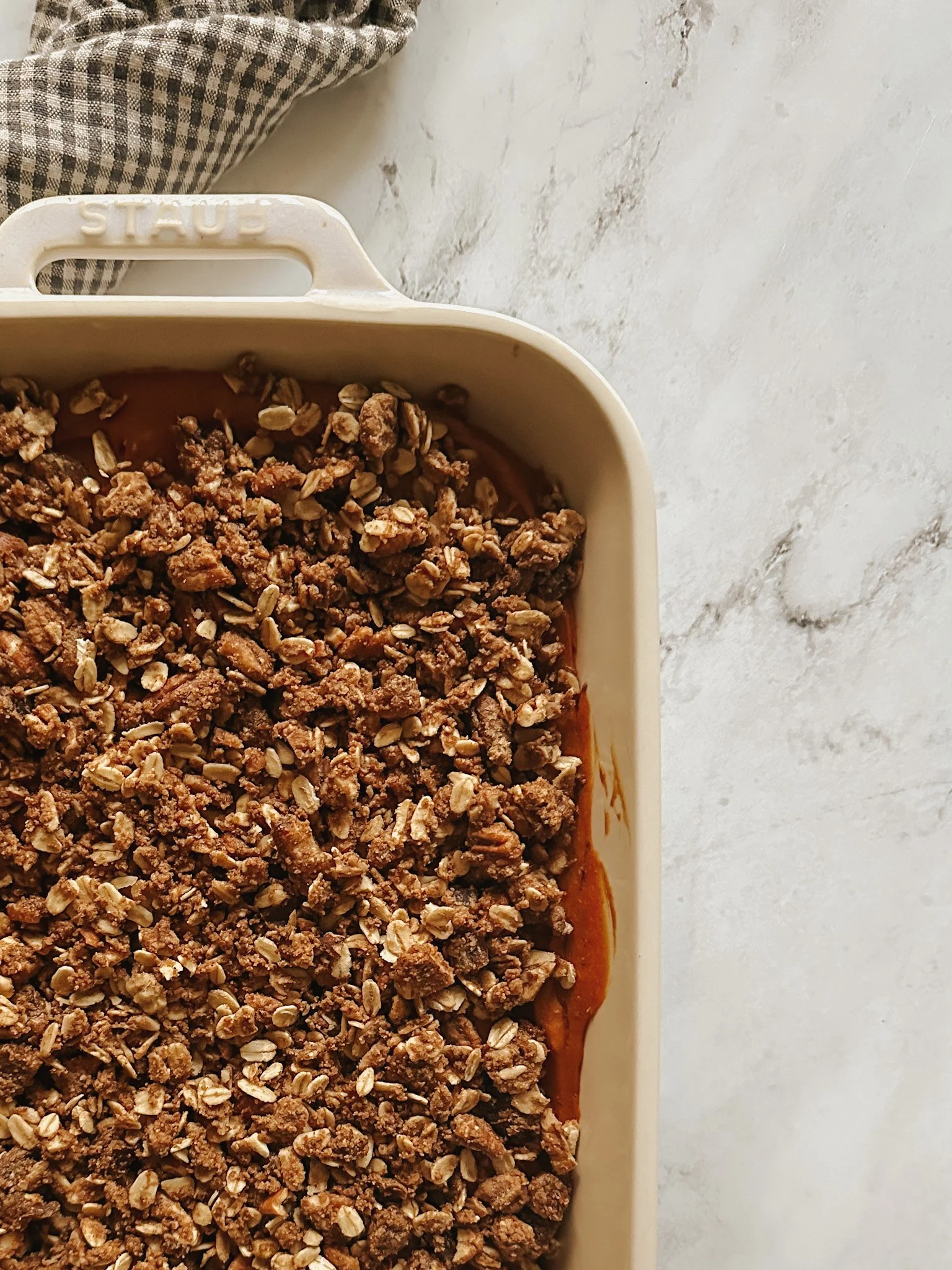 Sweet Potato Pecan Crumble