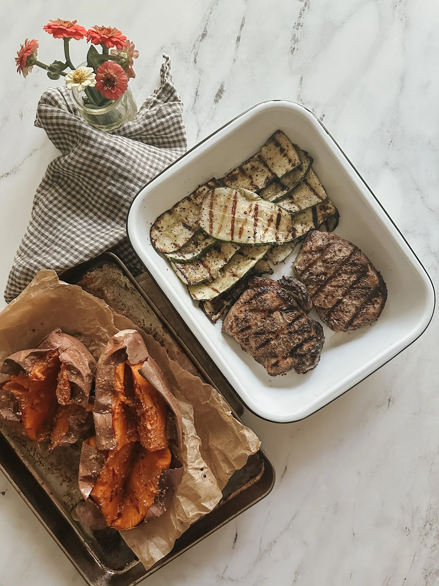 Garlic &amp; Rosemary Grilled Pork Chops