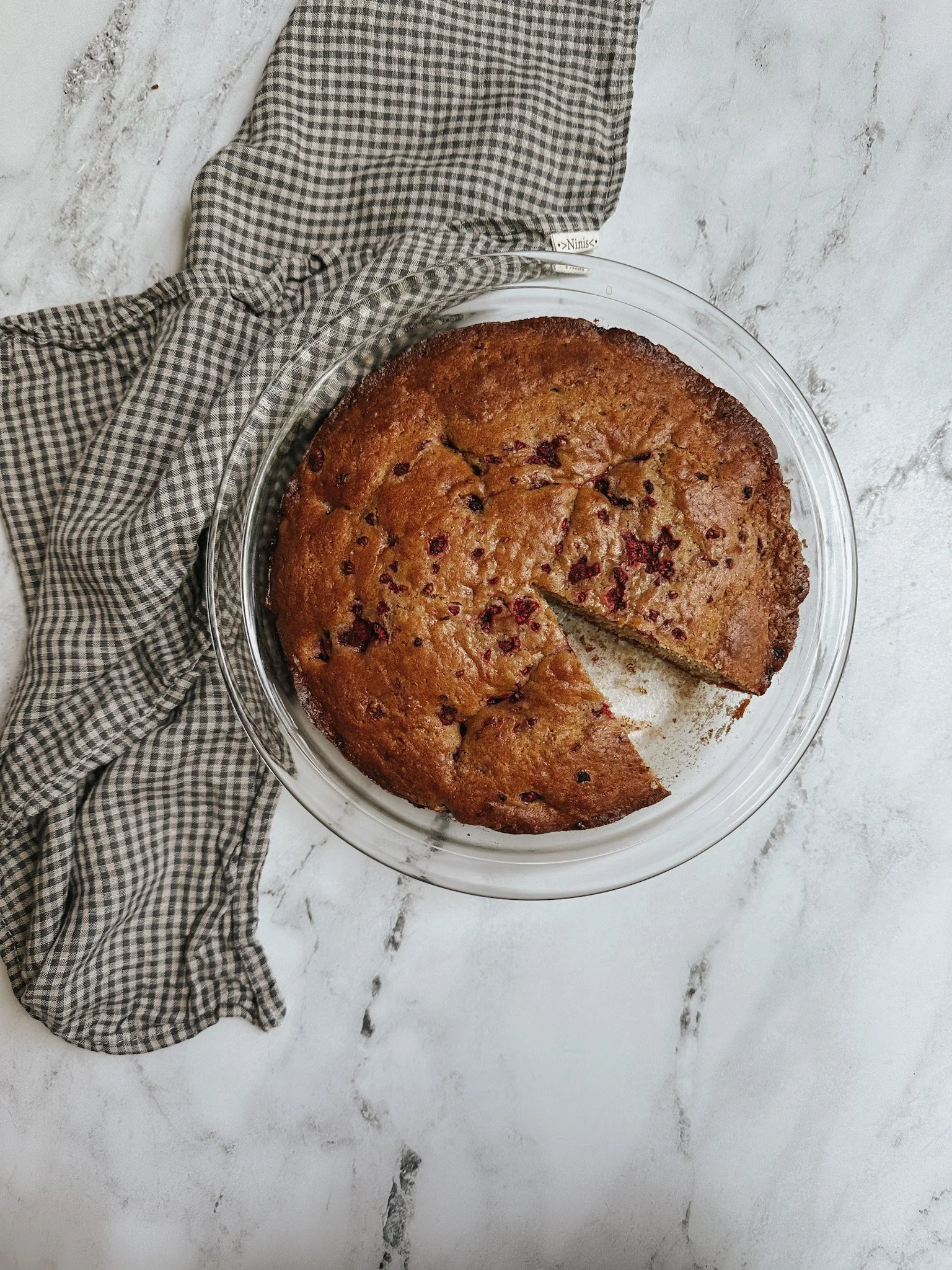 Raspberry Donut Cake
