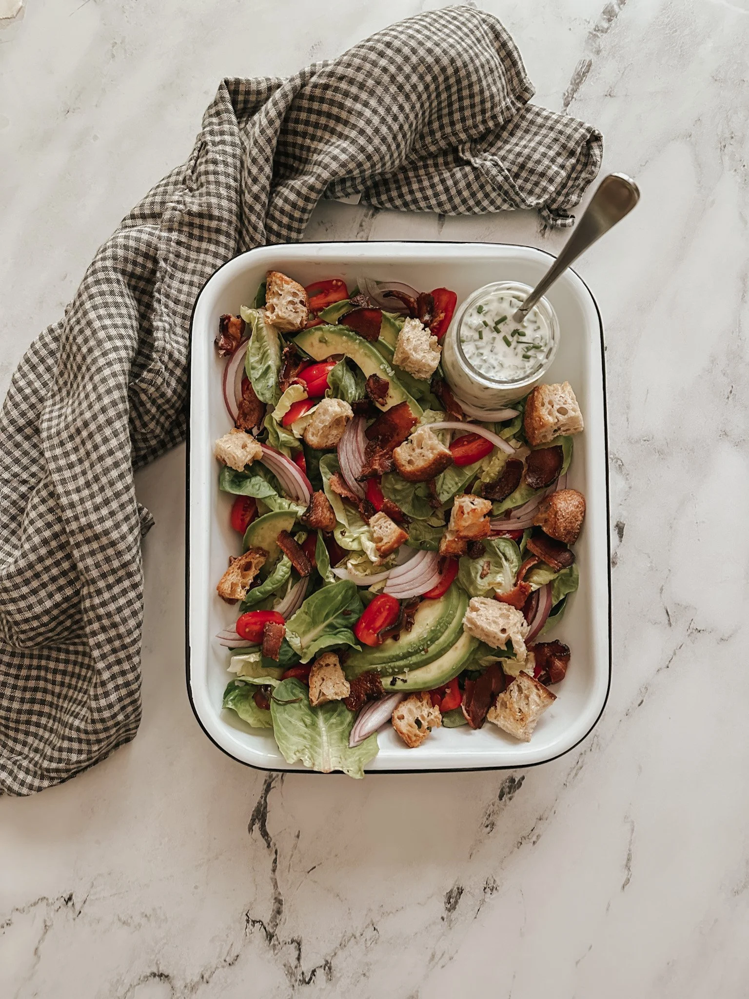 BLT Salad with “Buttermilk” Ranch