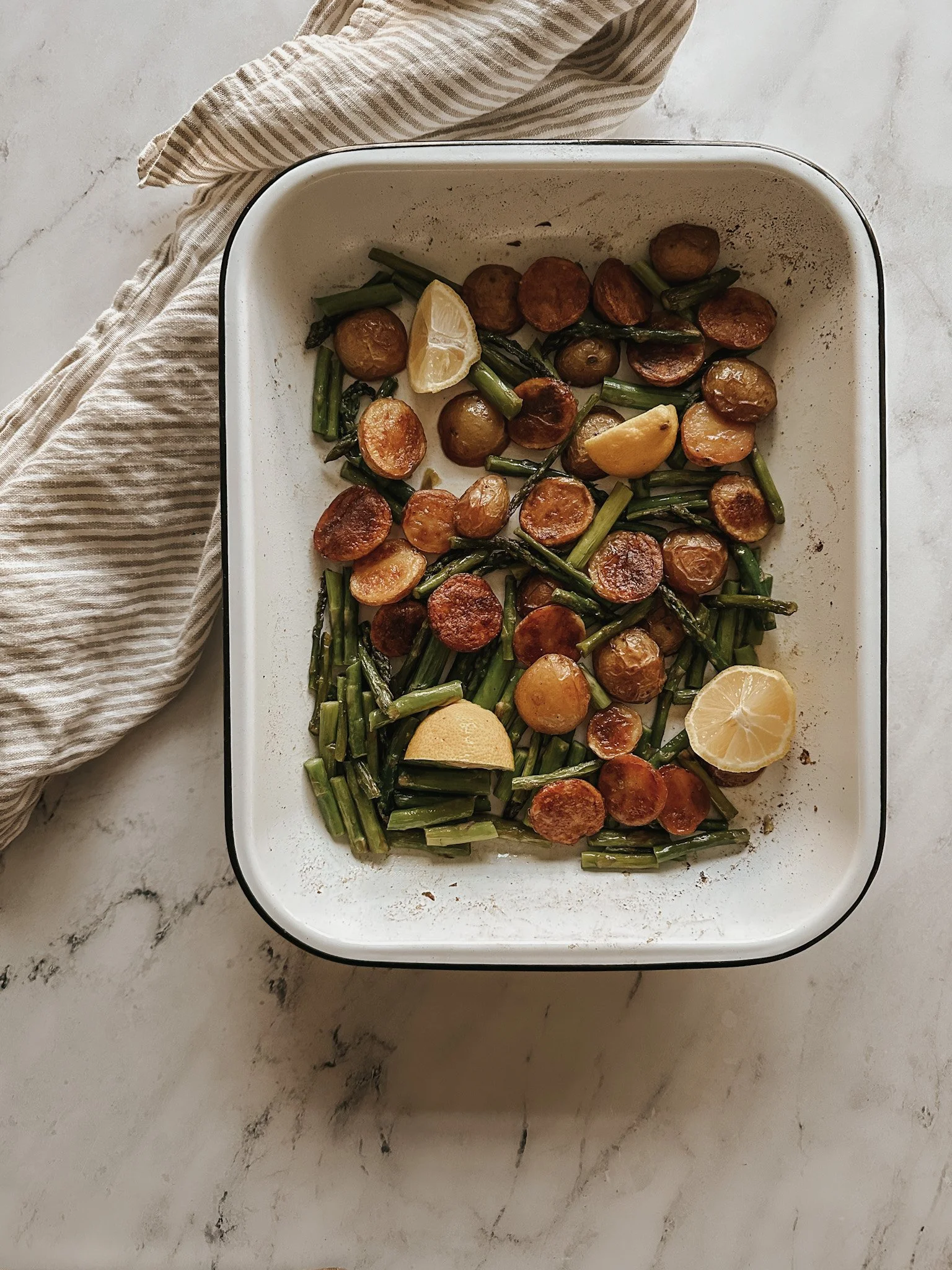 Lemon Butter New Potatoes &amp; Asparagus