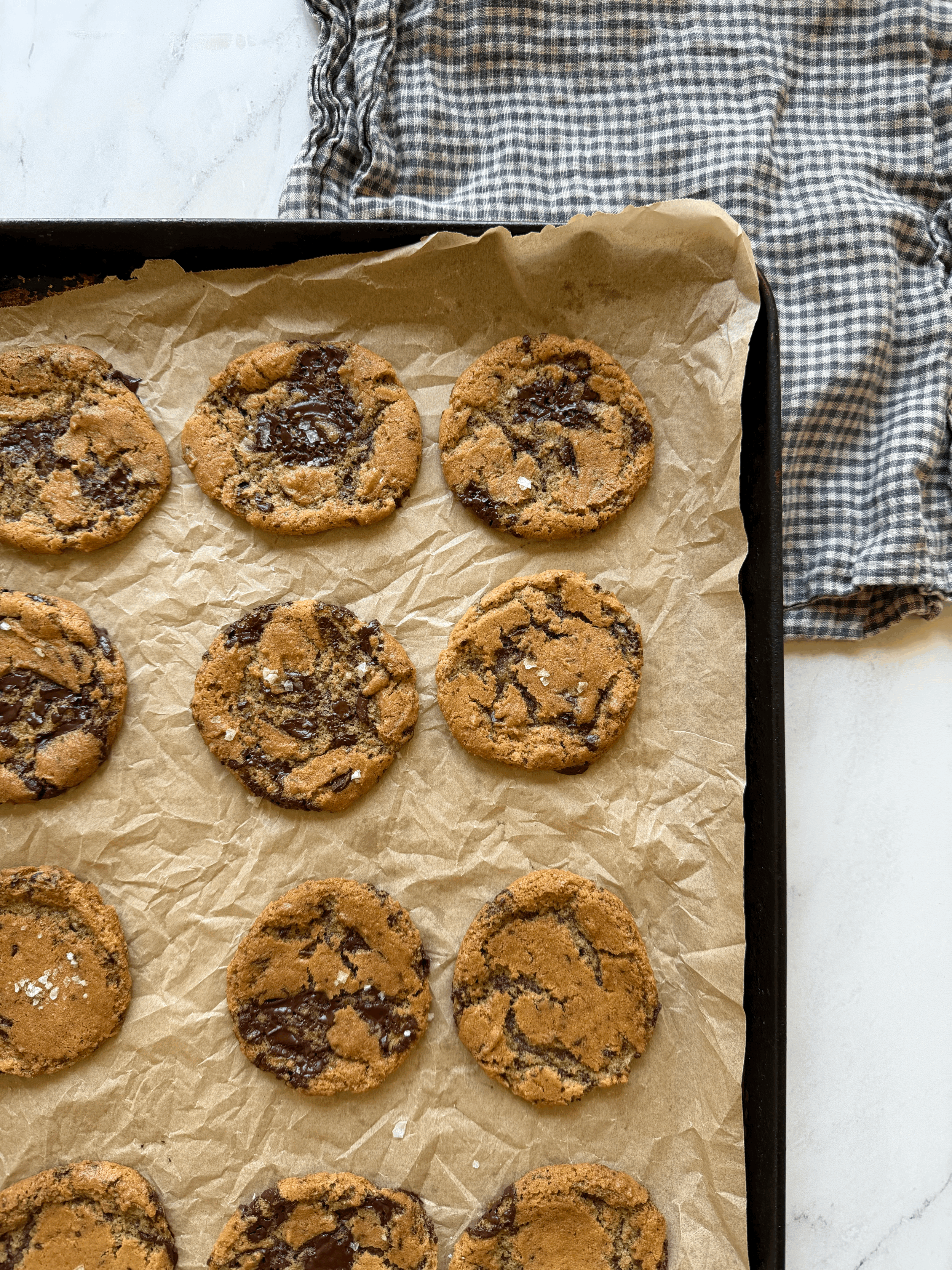 Salted Chocolate Chunk Cookies