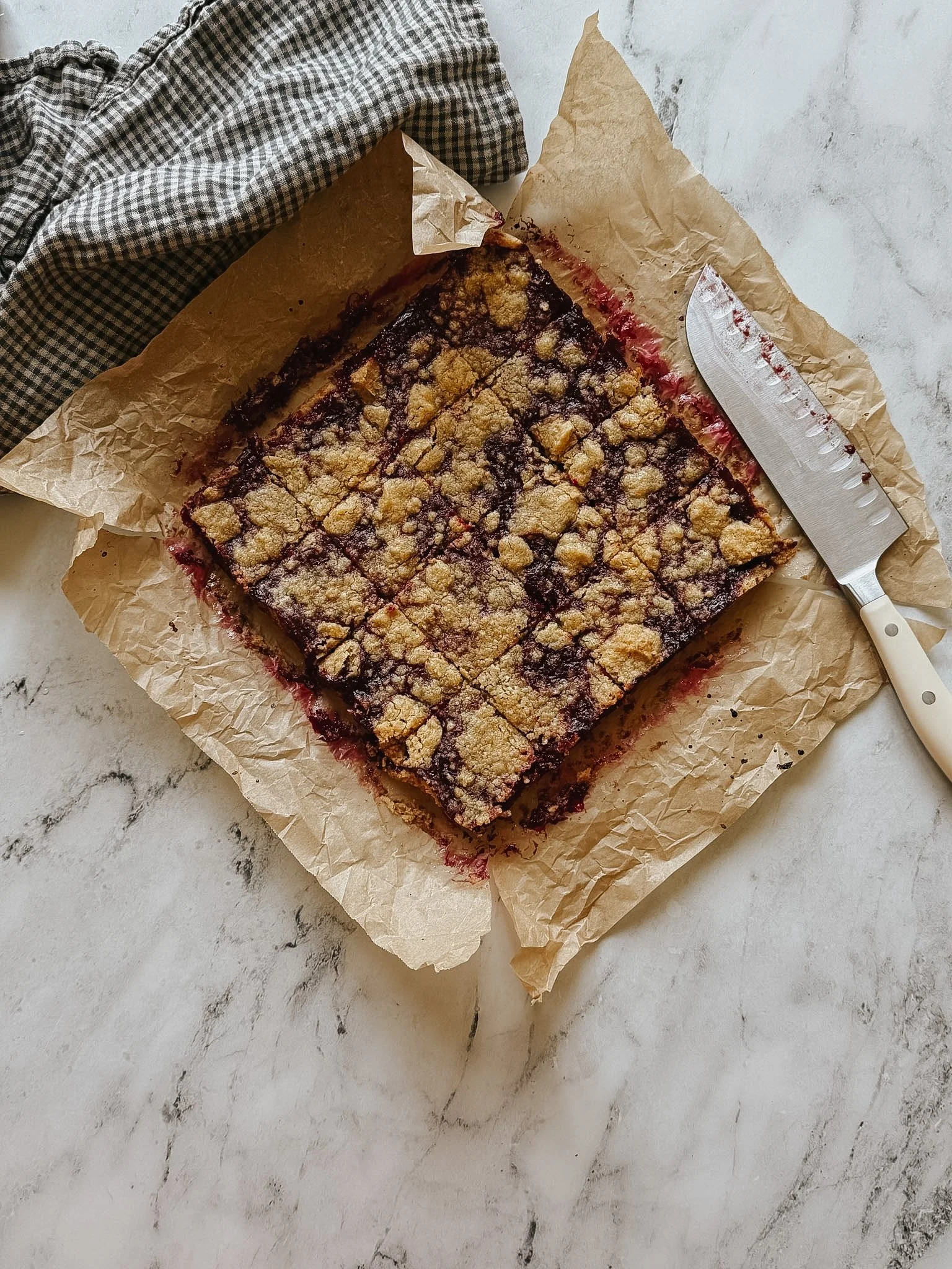 Brown Sugar Shortbread Jam Bars