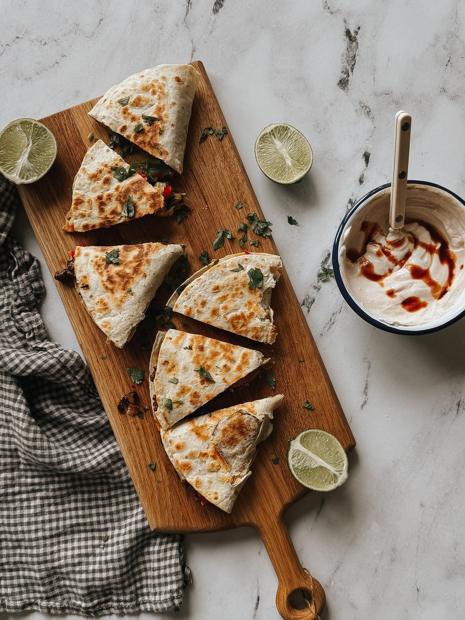 Beef &amp; Black Bean Quesadillas