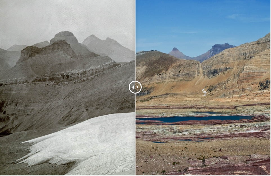 Sperry Glacier 1930 and 2008