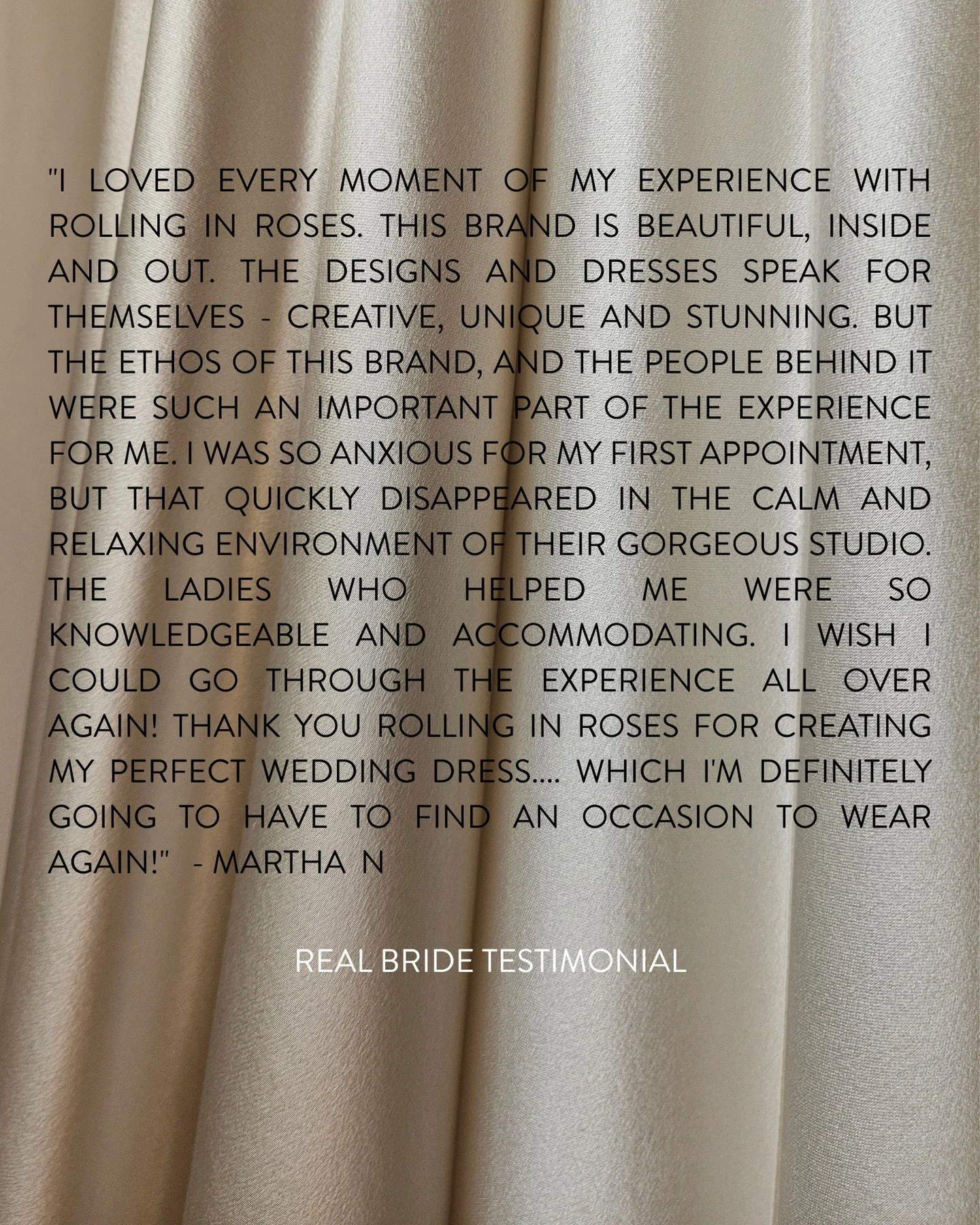 Another happy customer! Head to our Google profile to read all the 5 ⭐⭐⭐⭐⭐ reviews from our lovely brides (link in bio). The feedback we get from our clients really does make it all worthwhile. 

#ethicalbridal #inclusivebridal #sustainableweddingdre