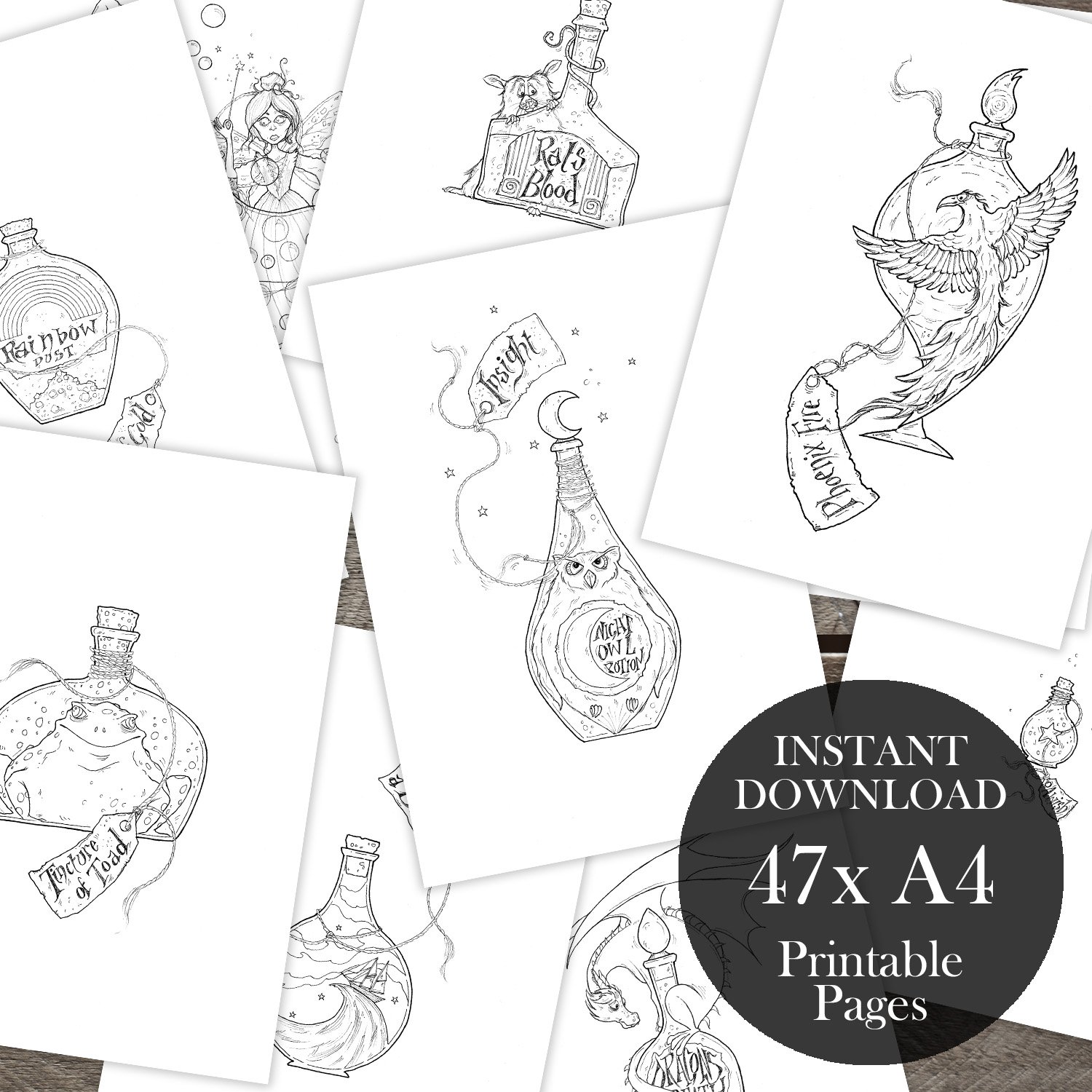 Magic Potions Colouring Book