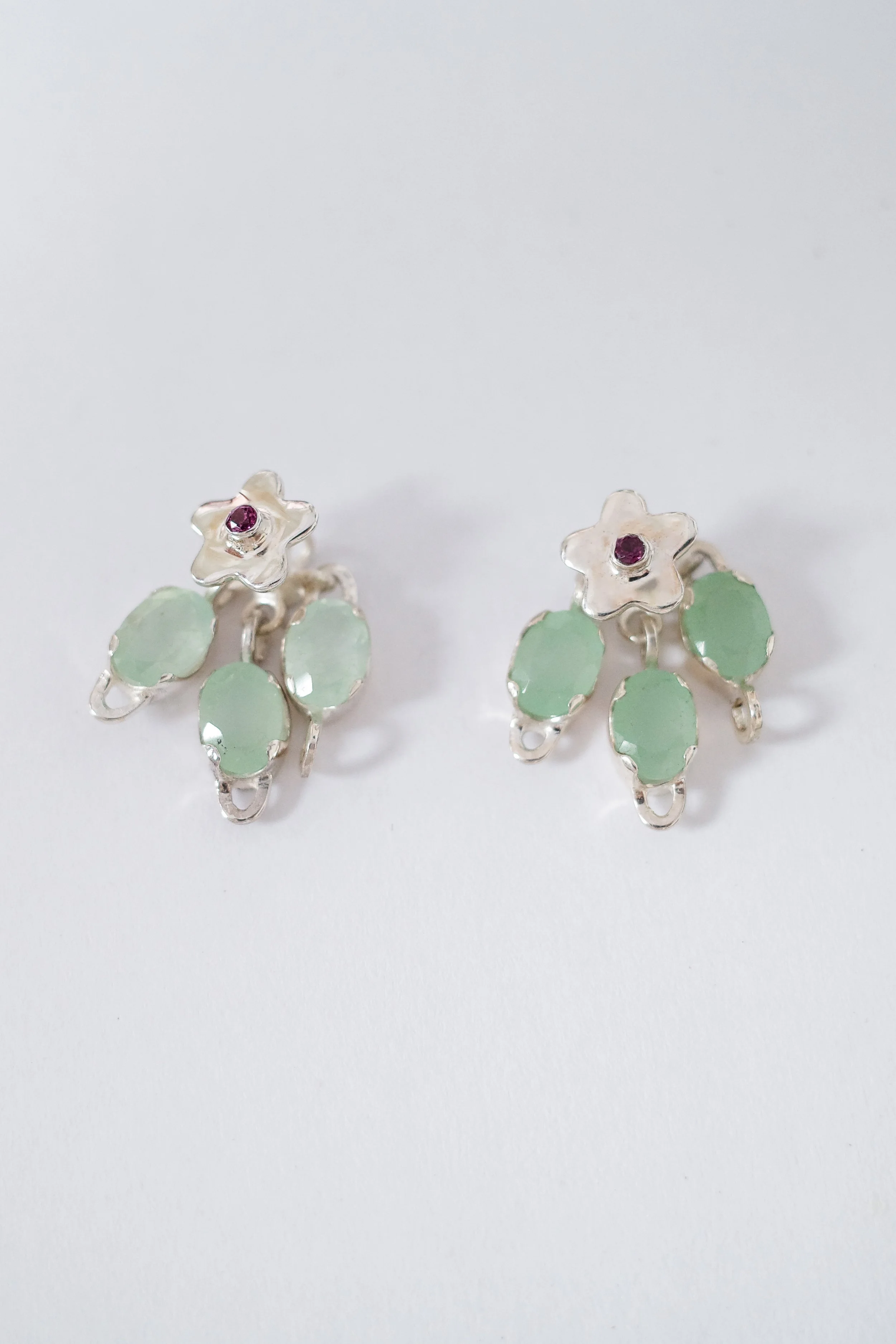 Jade Cluster earrings