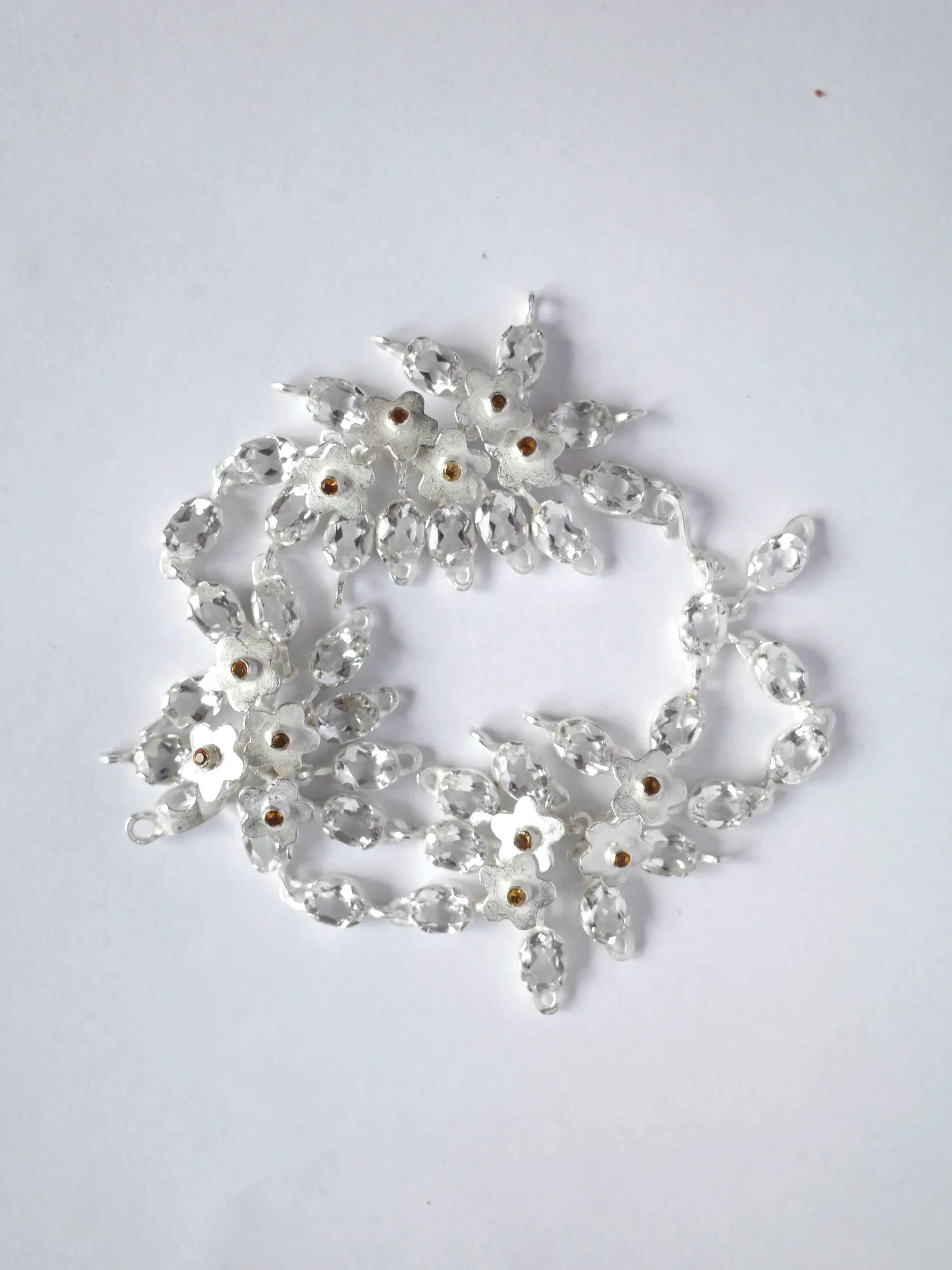 Corsage bracelet clear quartz