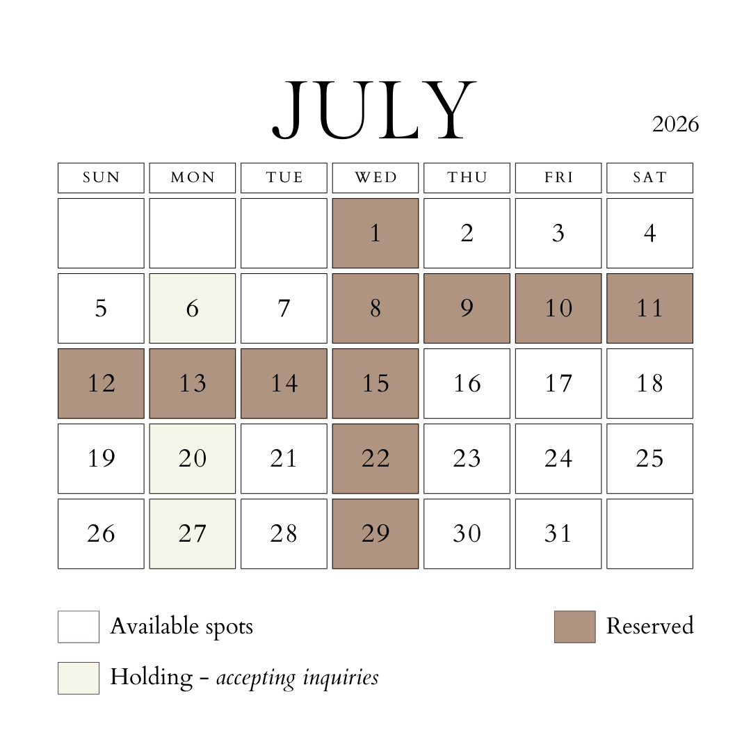 Photographers available near me in July