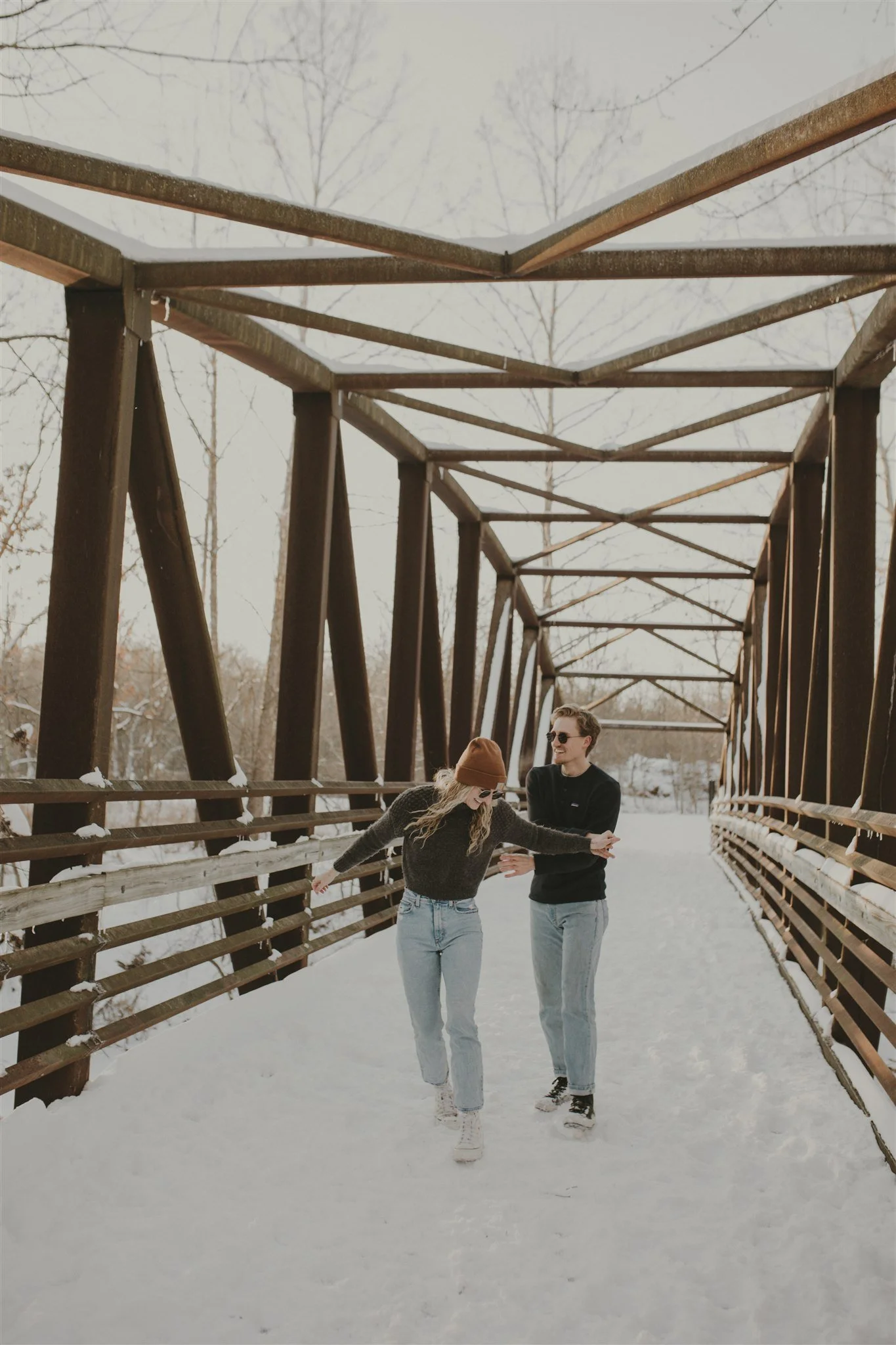 Snowy Engagement Photography Session Columbia, MO