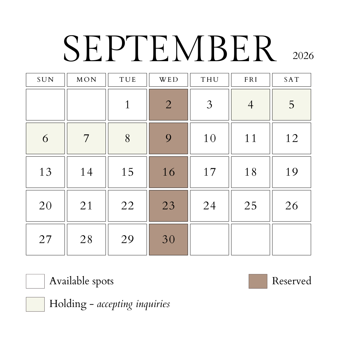 Photographers available near me in September