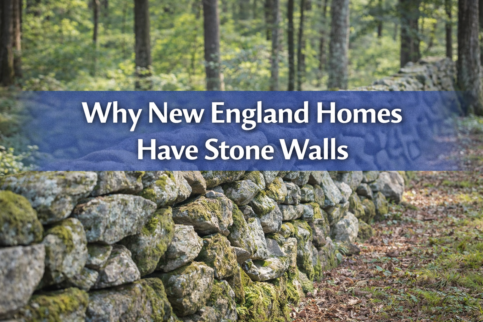 Why So Many Homes in New England Have Stone Walls