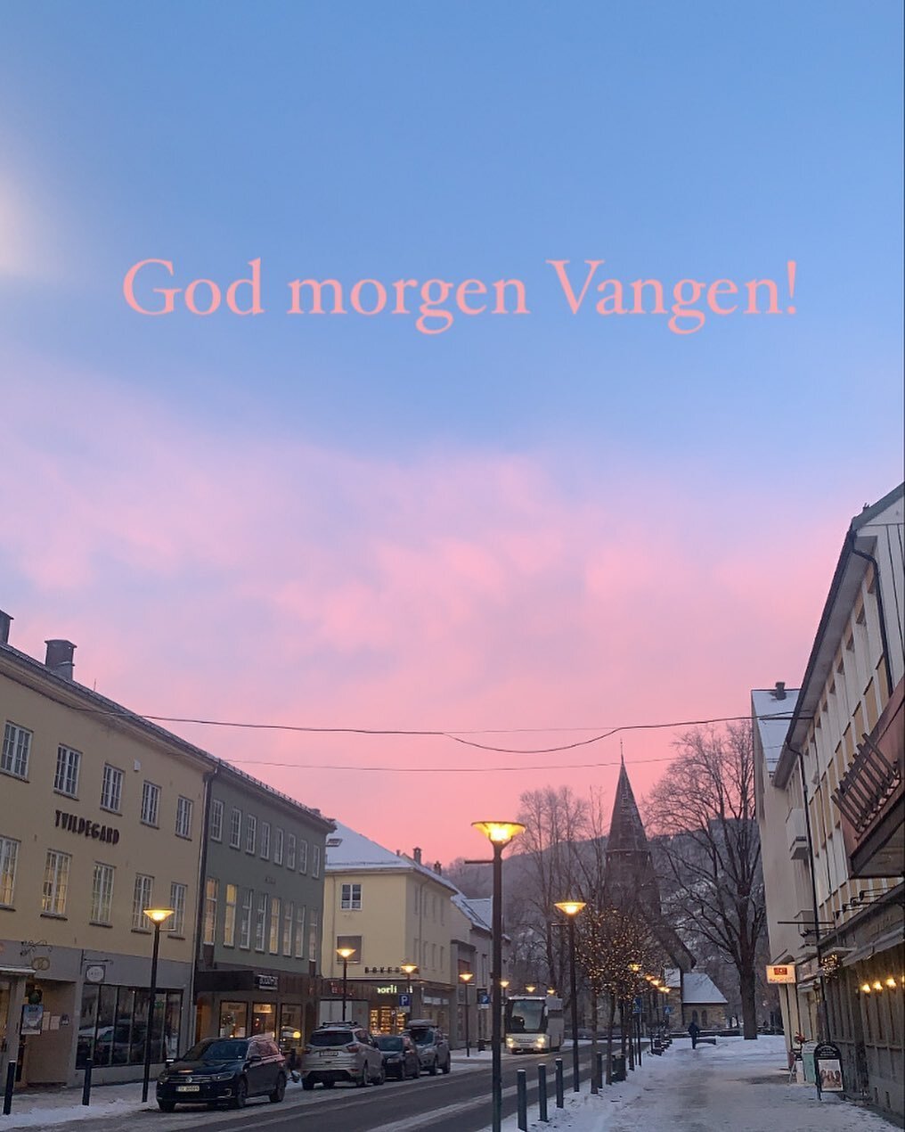 God morgen Vangen og alle v&aring;re fine kunder! 💫