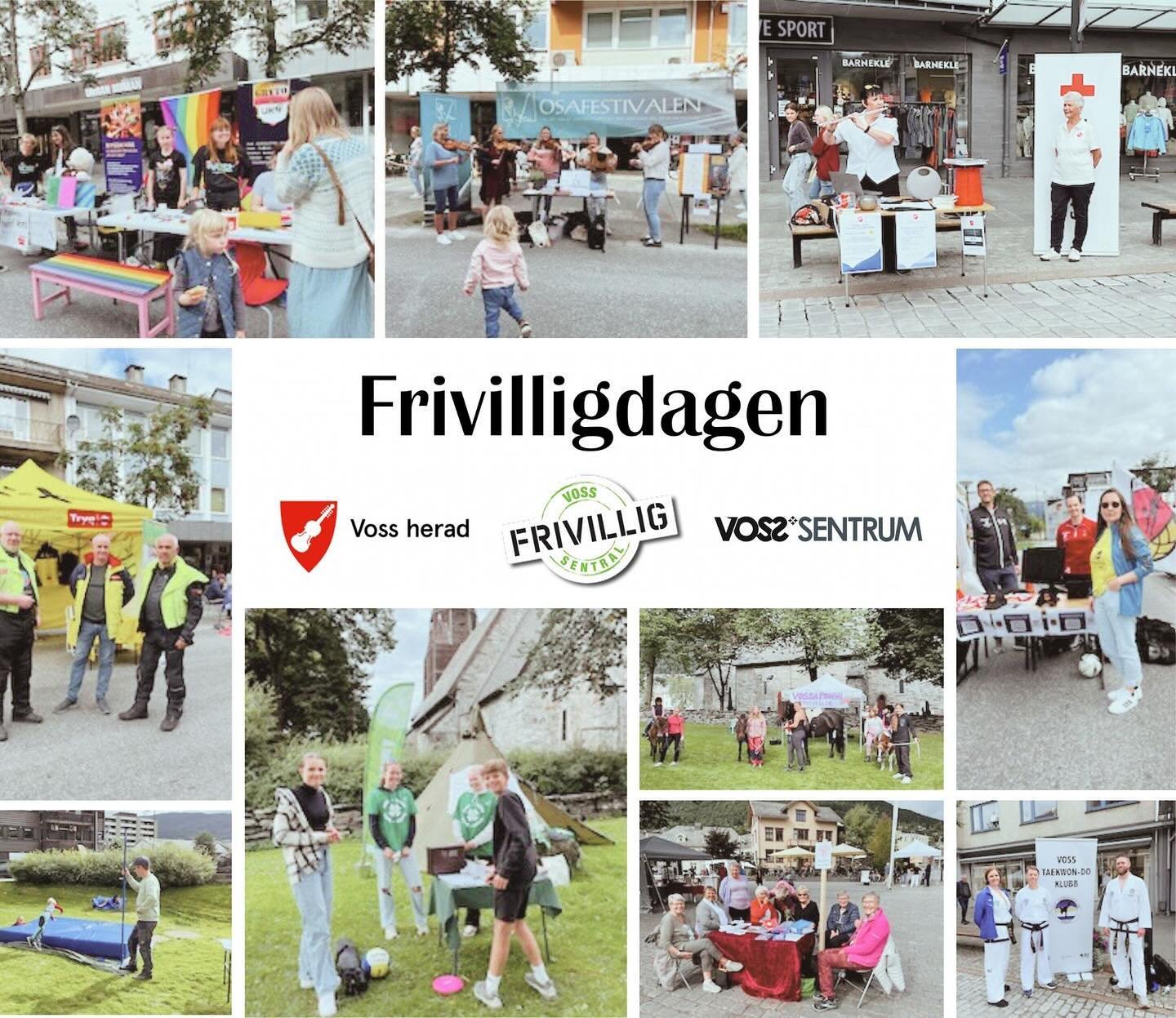 ✨Frivilligdagen 2024! ✨

I morgon laurdag 7.september kl. 11-15 fyller over 30 frivillige lag torget, Vangsgata og Bergsliparken med stands og aktivitetar for alle aldrar. 

Kva skjer p&aring; Voss?
- Kva aktivitetar kan eg delta p&aring;? 
- Kvar fi