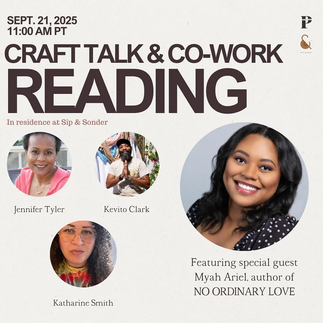 ✨ LAST CALL for our Q3 finale @sipandsonder! ✨

Join us THIS SUNDAY (9/21) at 11am PT as we close out our incredible residency with Craft Talk &amp; Co Work Reading. Come for the community, stay for the craft, and leave inspired.

We&rsquo;re blessed