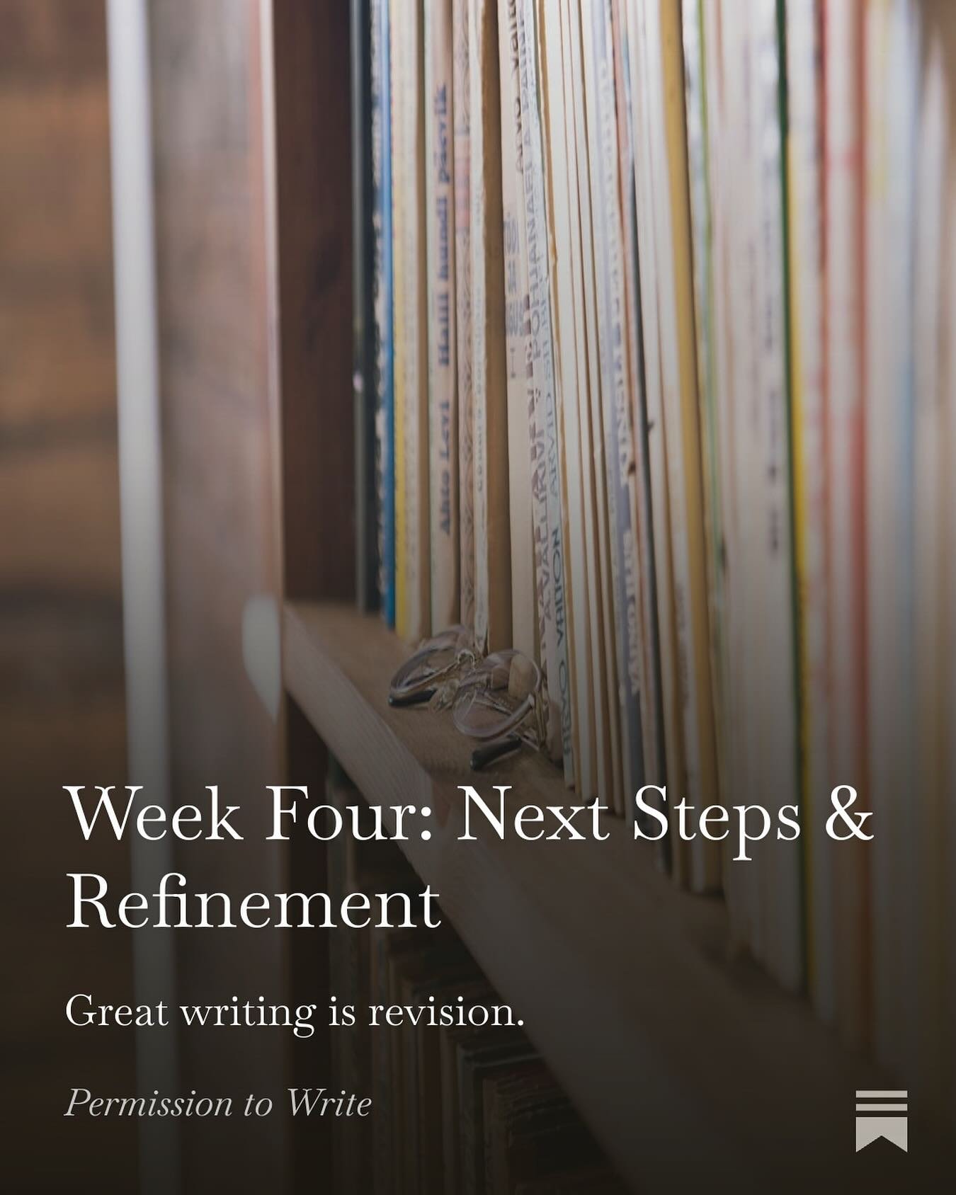 It&rsquo;s the final week of #developyourstory and we&rsquo;re talking about next steps and revision. How will you keep the momentum of this month to finish what you started? Up in our Substack.