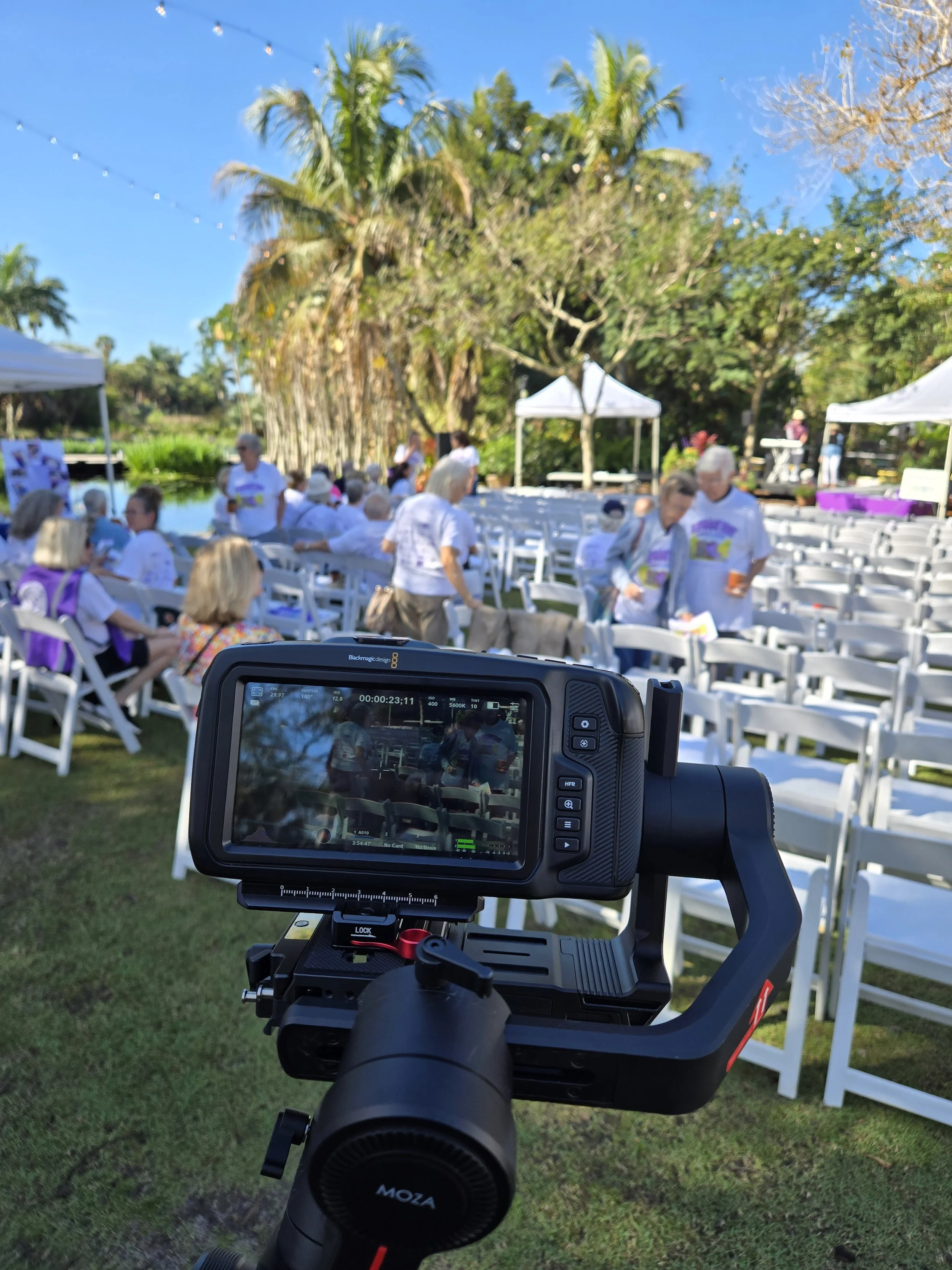 Filming Elephant Fest 2026 for the Alzheimer's Support Network