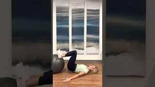 Knee to chest- Swiss ball