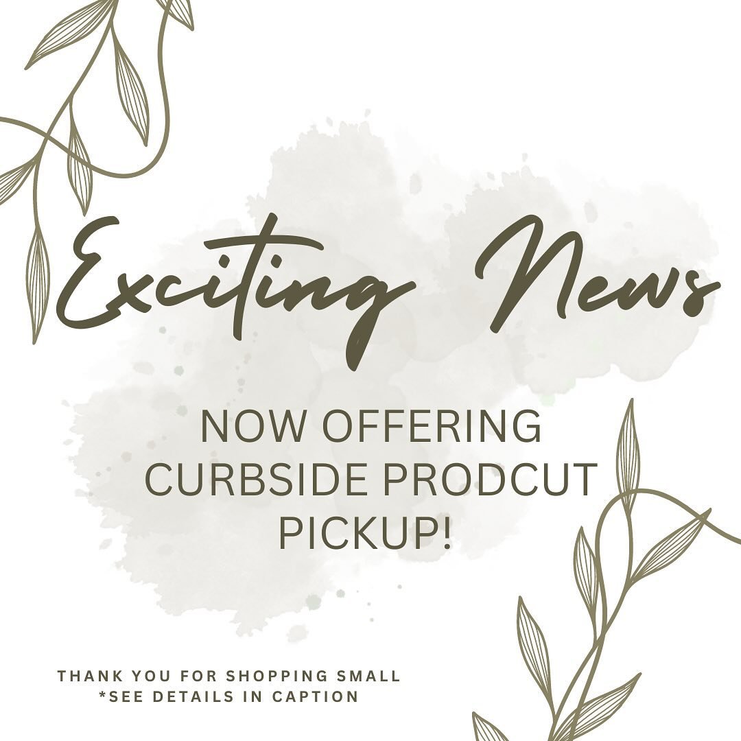 We&rsquo;re thrilled to announce that we now offer curbside pickup for products! 🚗 Simply keep your card on file with us at the salon for a seamless experience. If your card is already on file, just give us a call to place your order and then simply