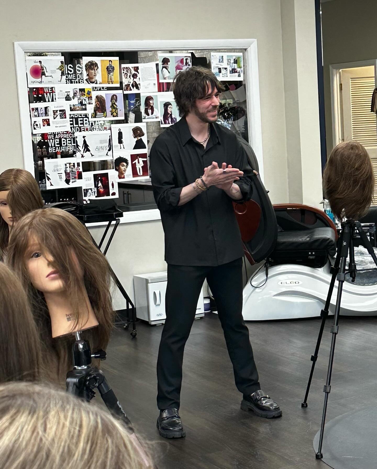 Elevating our craft alongside industry leader @codyferro ✨ Powered by the precision of Schwarzkopf color and styling products, our recent hands-on class was an inspiring journey of growth and excellence. Each session like this not only sharpens our s