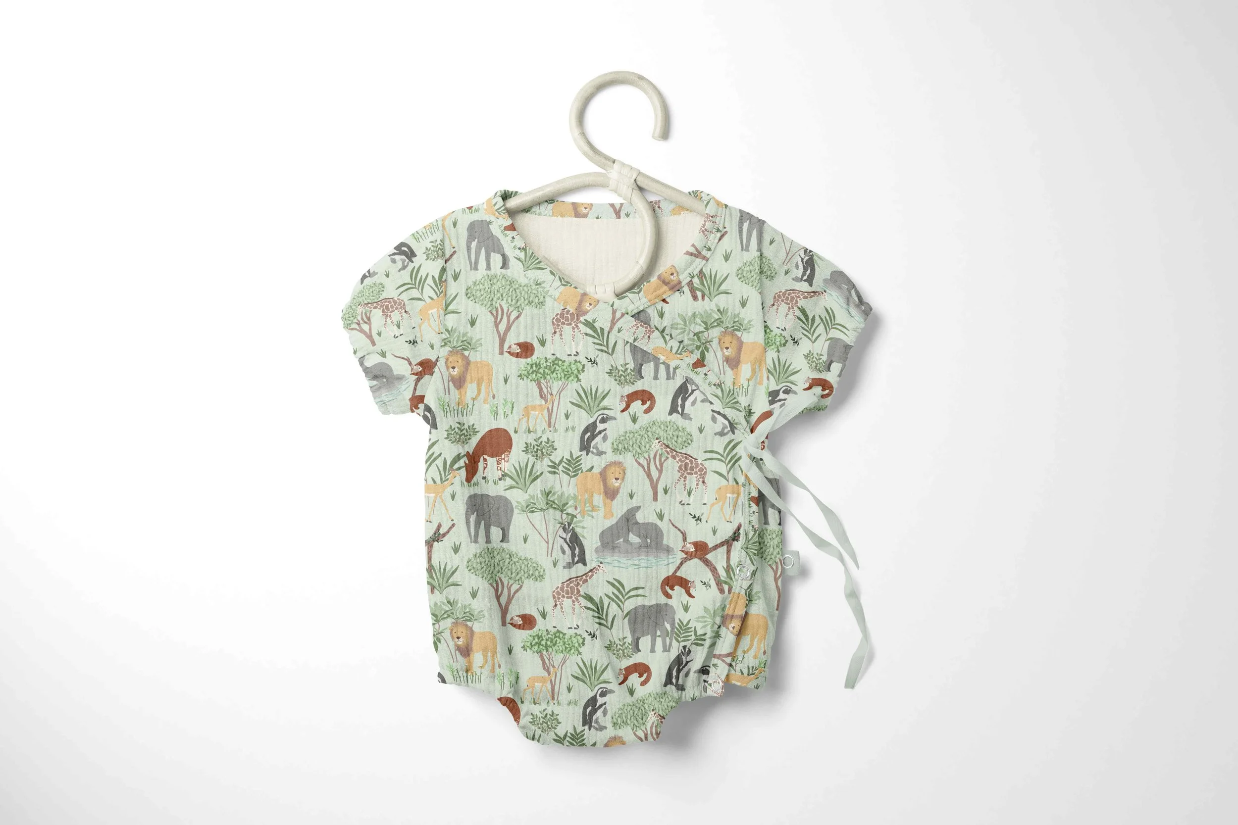 Spring Safari Stories Muslin Onesie