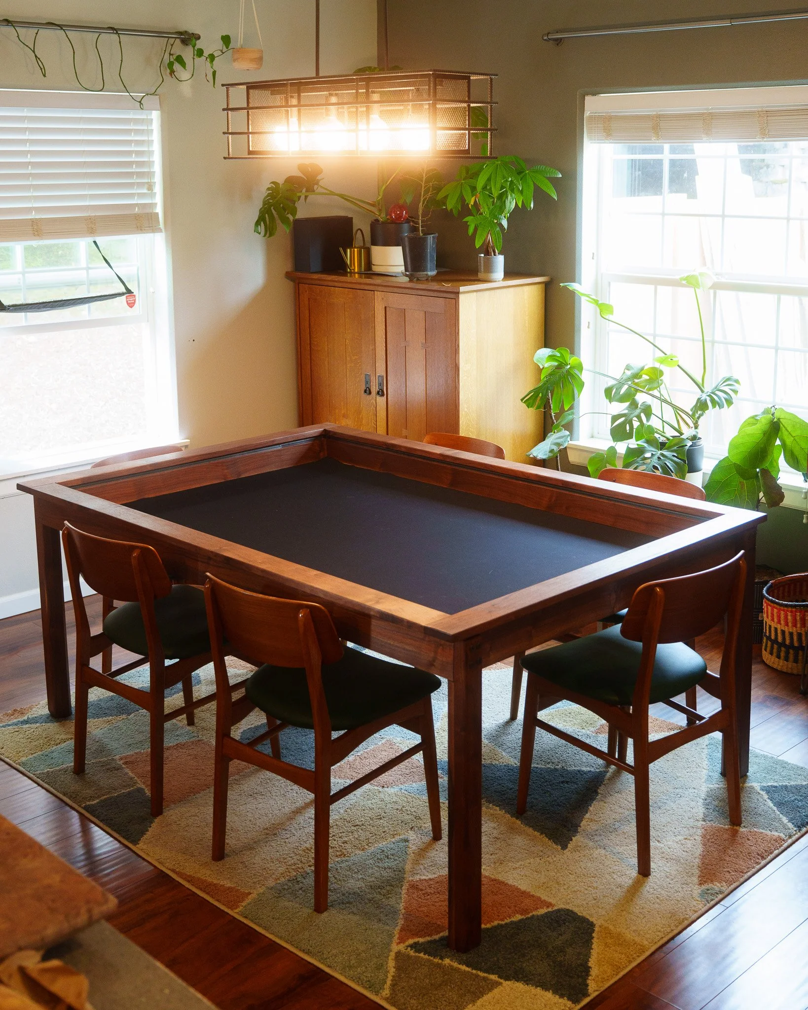 Black Walnut Board Game Table