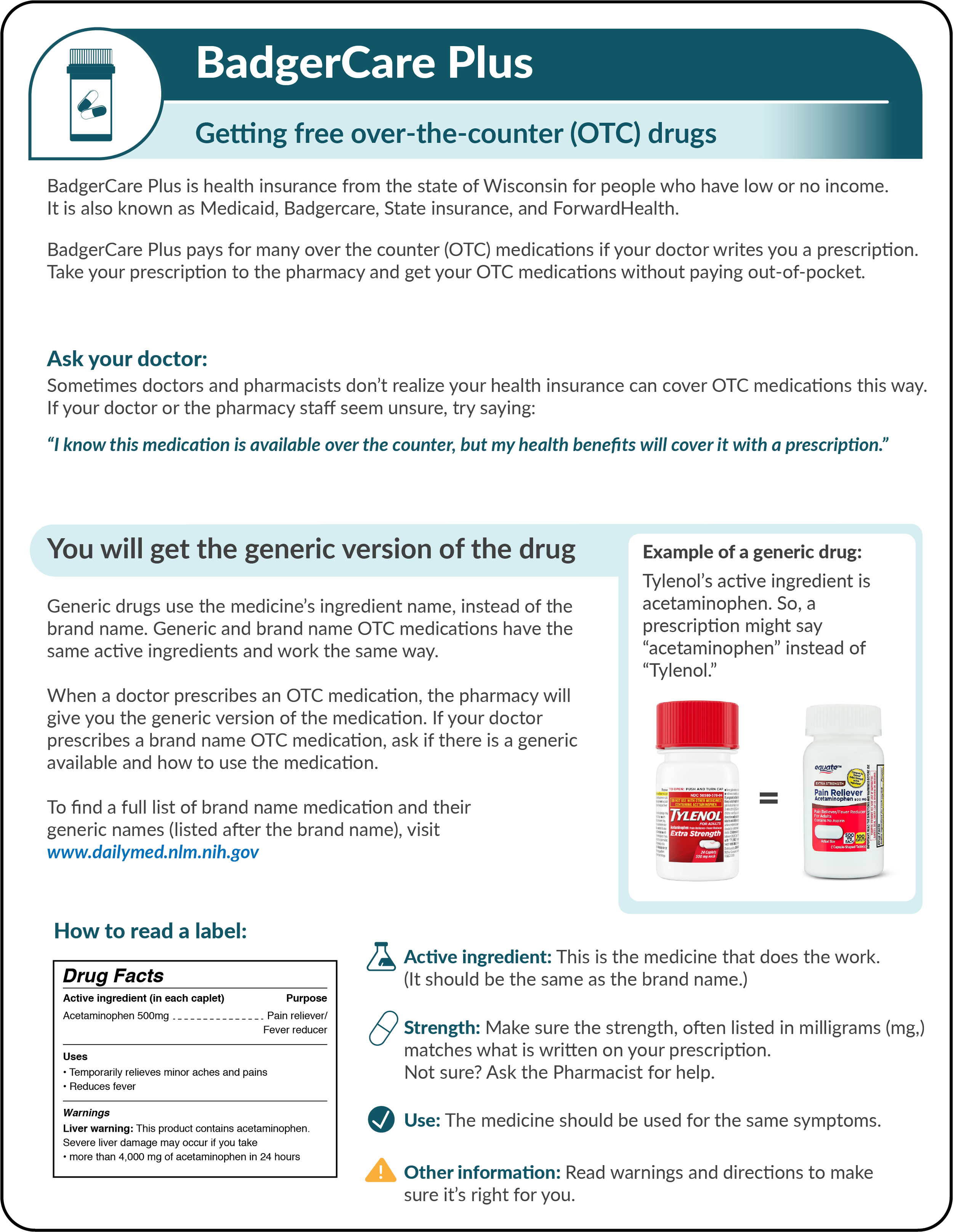Getting free over-the-counter (OTC) drugs