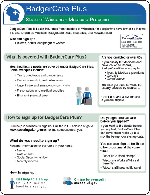 Wi Forwardhealth Card BadgerCare Basics | Explore Wisconsin Health Coverage — Get Help Today ...
