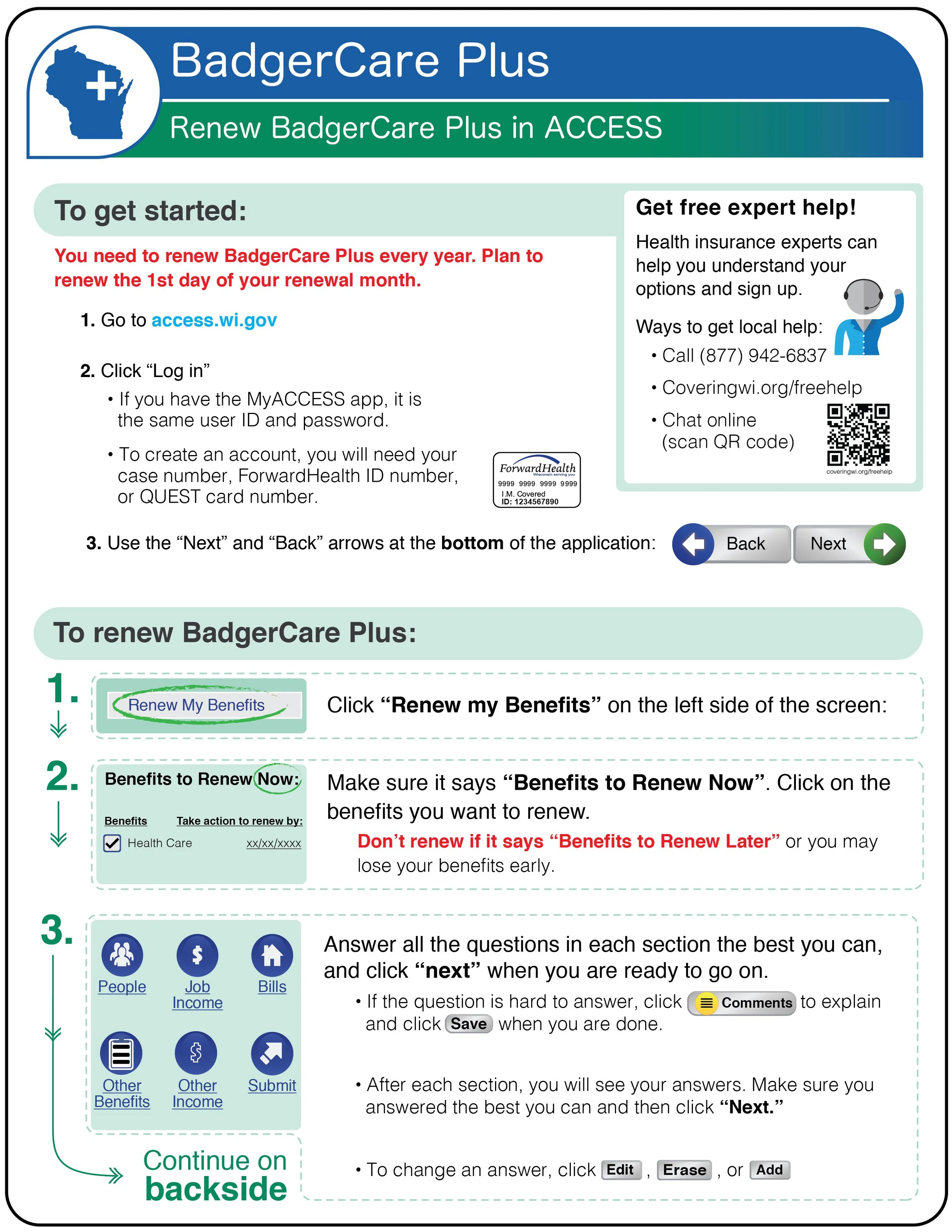 Renewing BadgerCare Plus