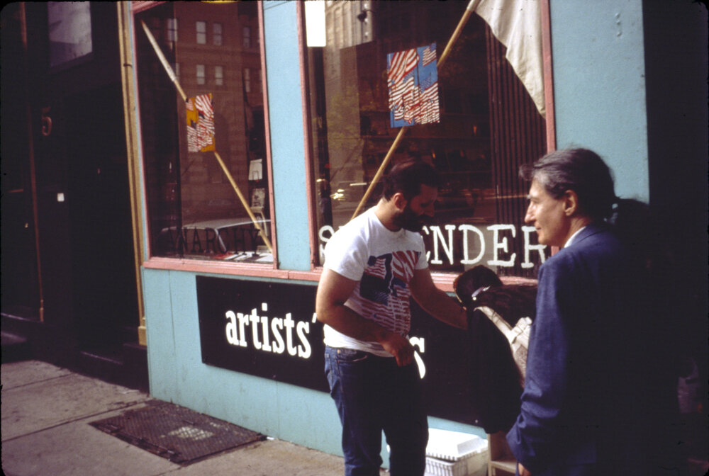 Brian Buczak, Anarchy / Surrender Window (Printed Matter Storefront), ca 1980 